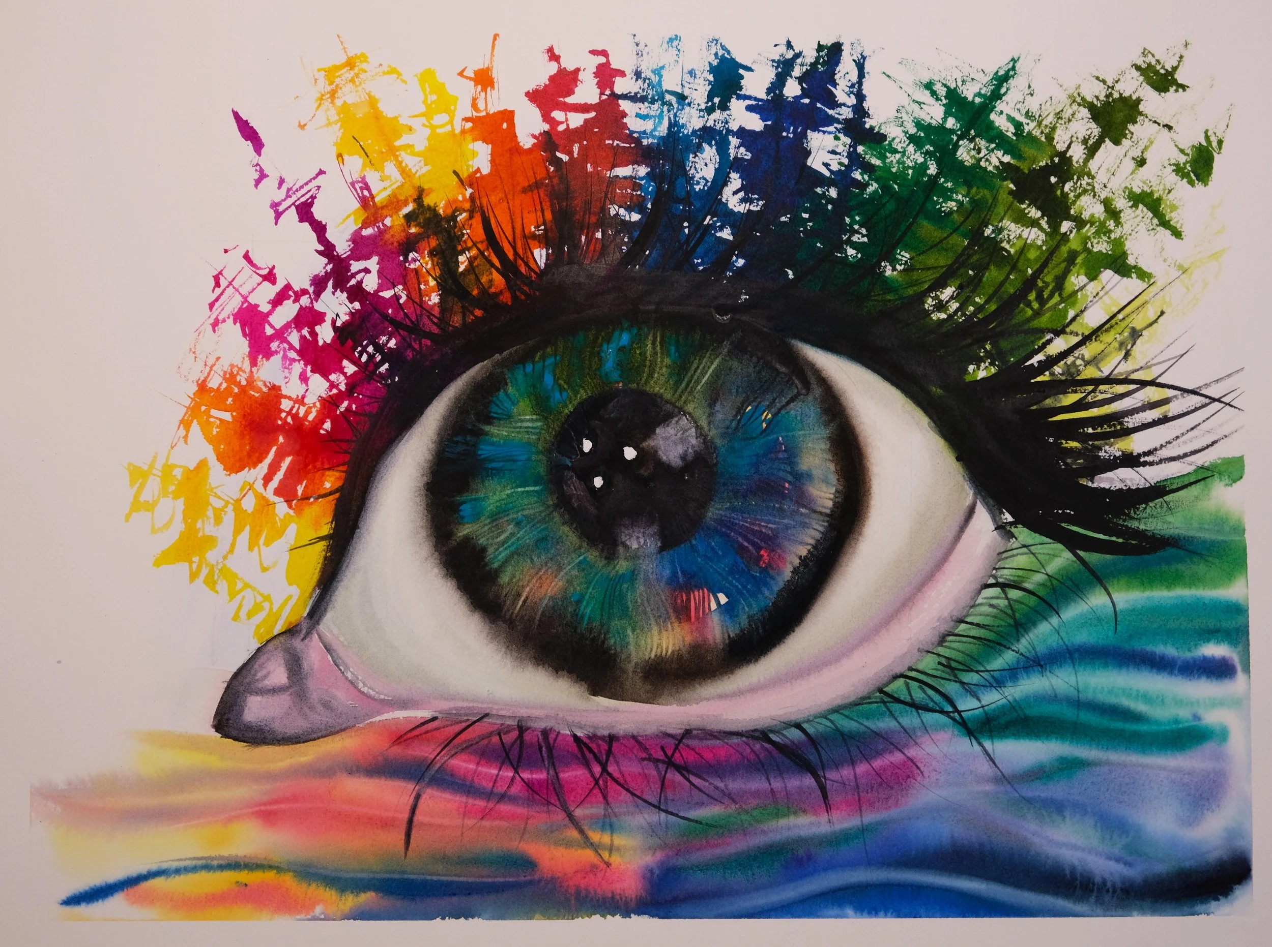 "Ecology Through a Human Lens", Watercolour, 2024