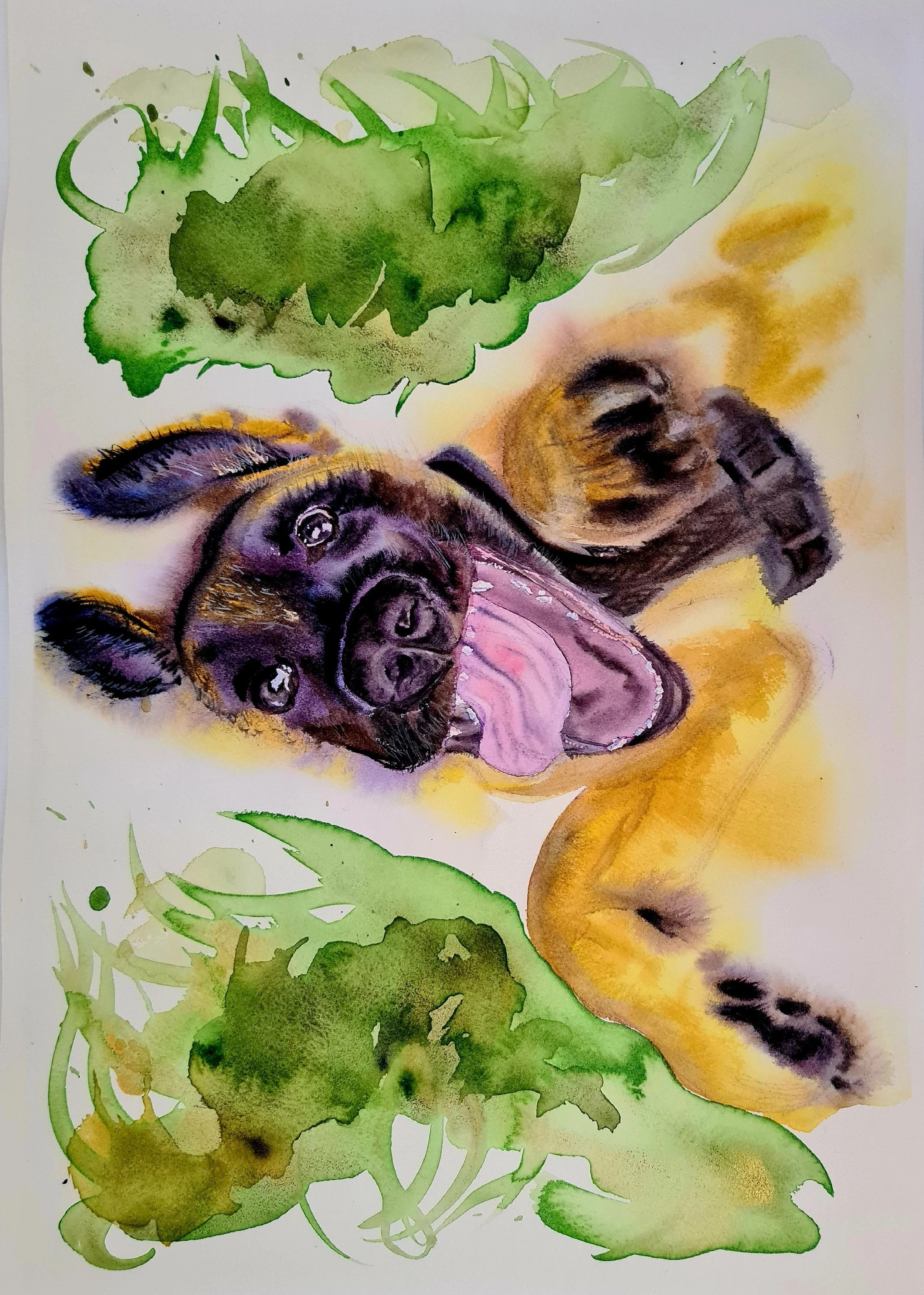 "Shadow", Watercolour, 2026