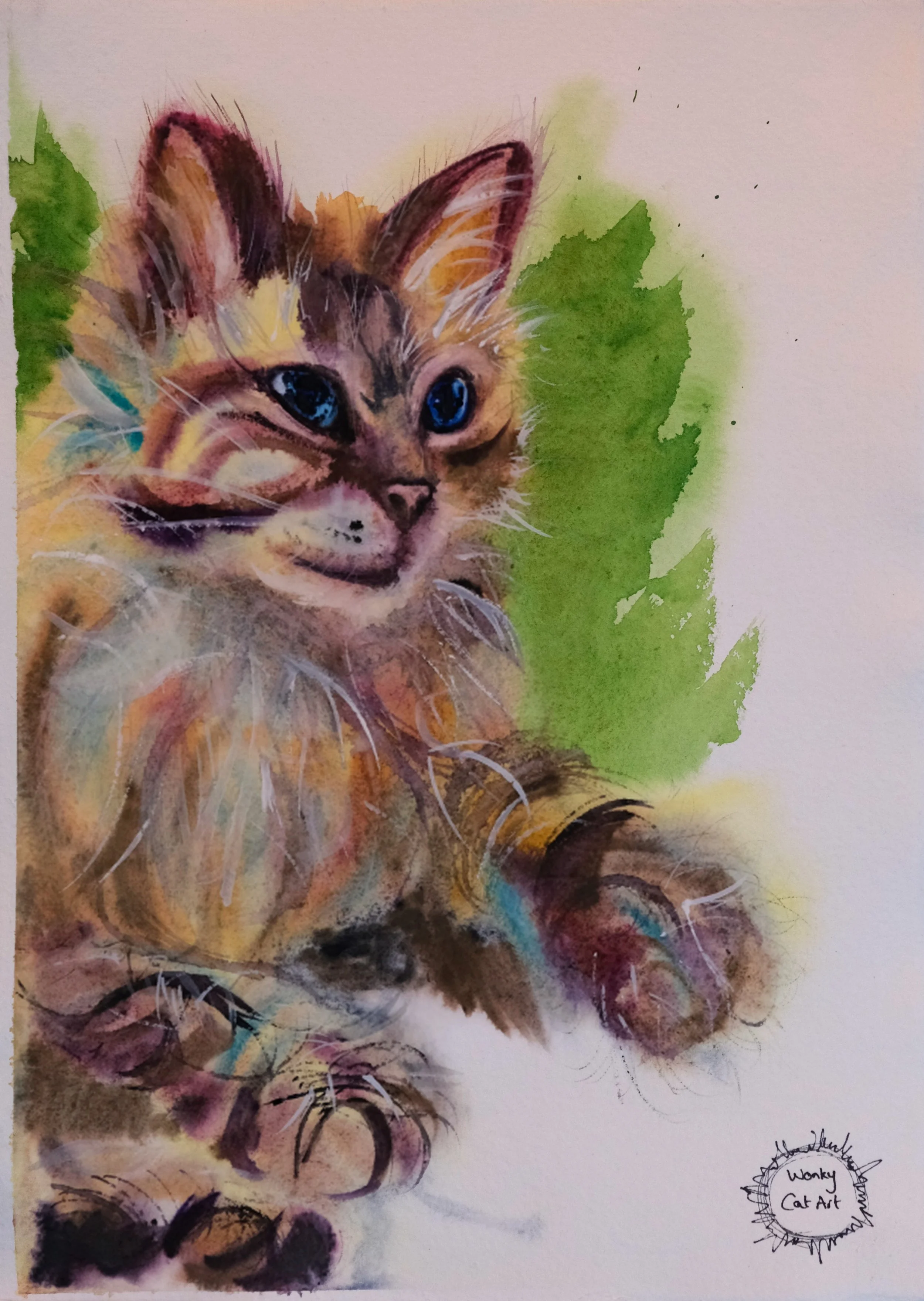 "Pom Pom", Watercolour, 2026