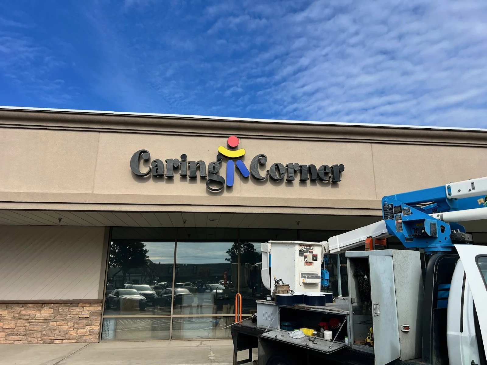 Caring Corner Channel Letters