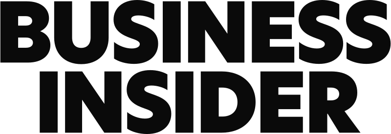 Close-up of black text on a dark background reading 'BUSINESS INSIDER'.