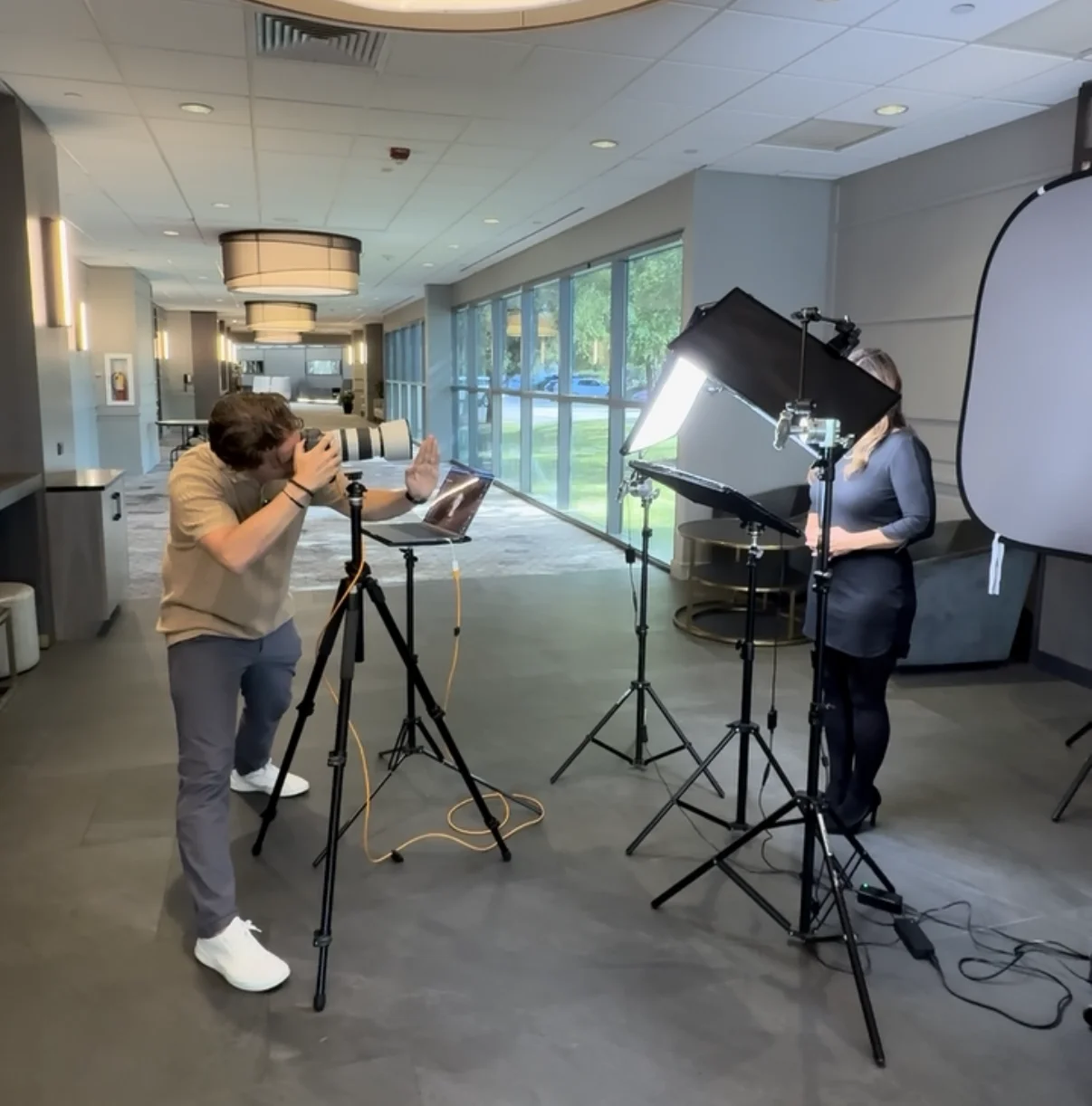 headshot photographer on location in chicago for company event