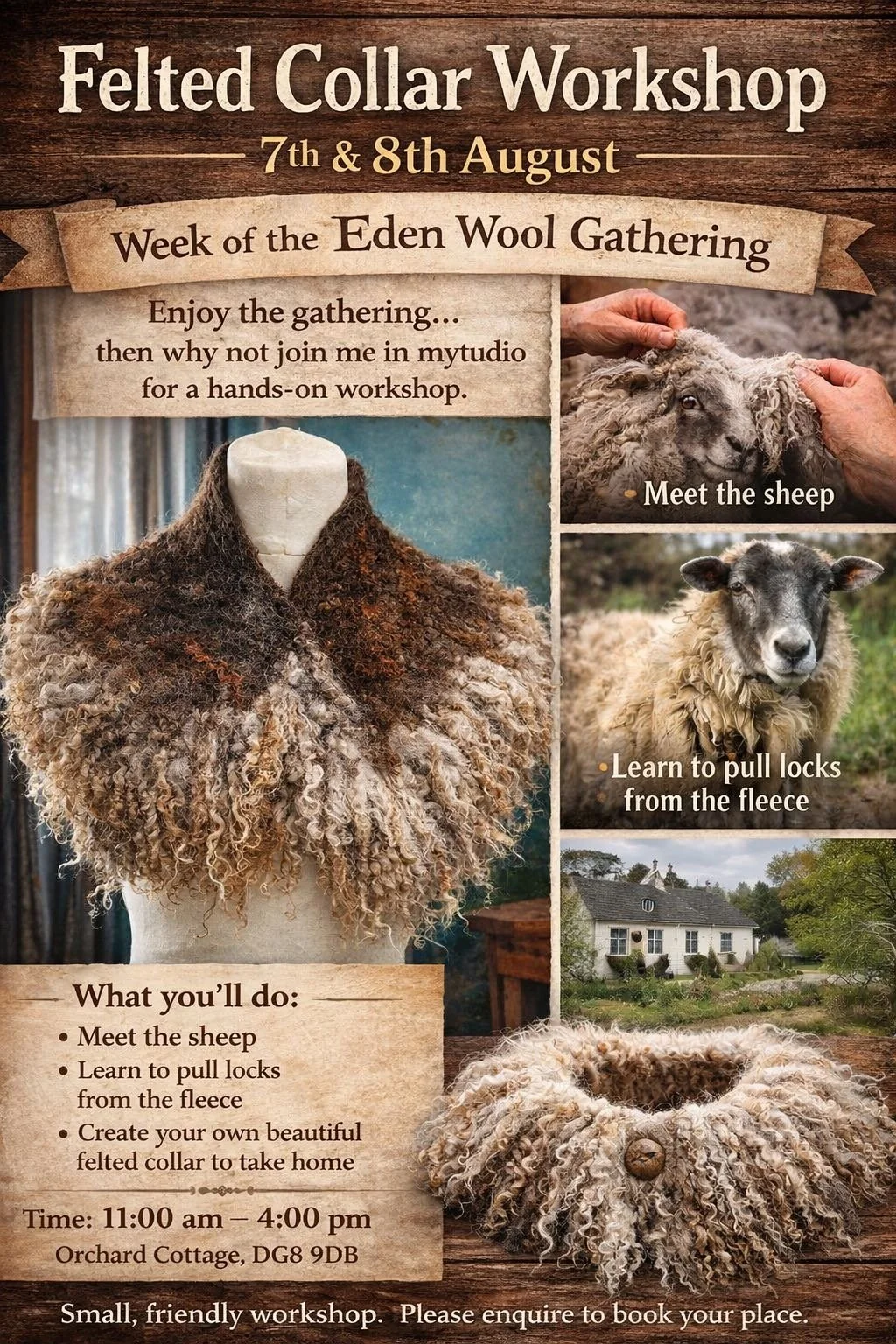 Eden Textiles Felted Collar