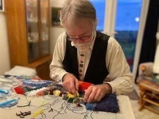 Latch Hook weaving 