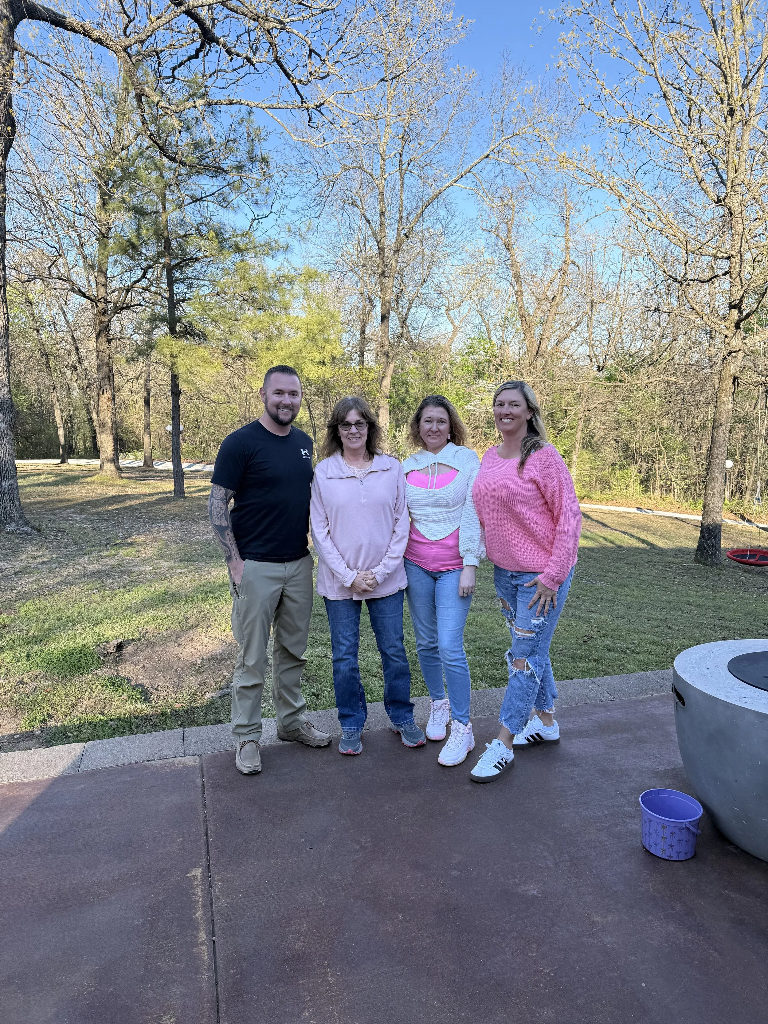 Cheryle with three of her children