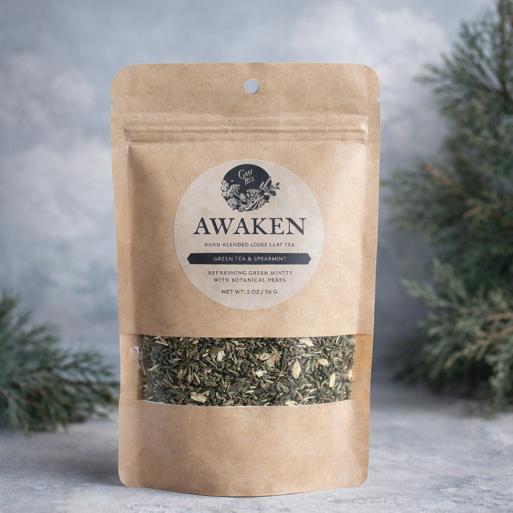 Awaken Green Mint Tea 2oz