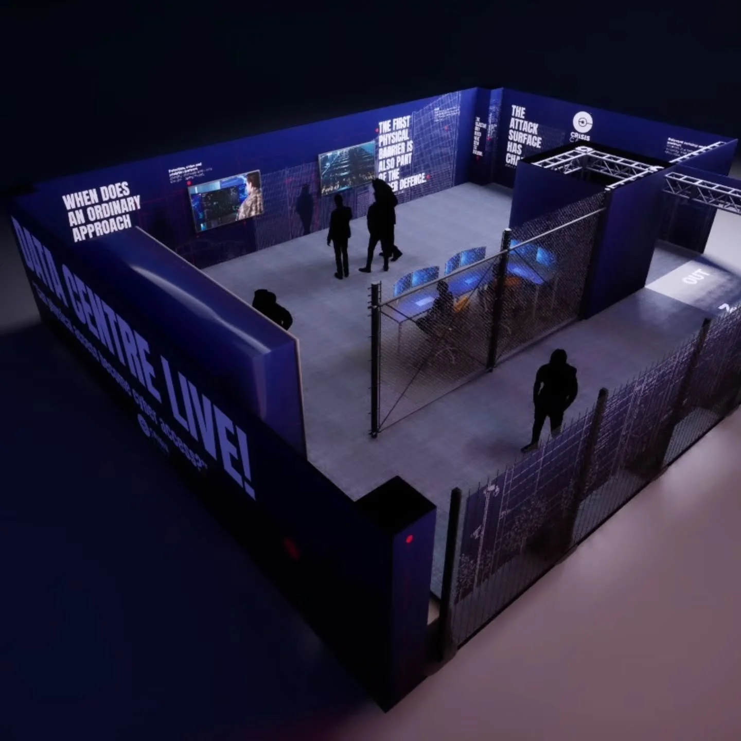 We won't jest on this one, it was a big job! 

We were entrusted to create an immersive stand for the team over at CrisisCast at Internation Security Expo.

From CAD to the built result in a short slide show.

We absolutely love this stand with all e