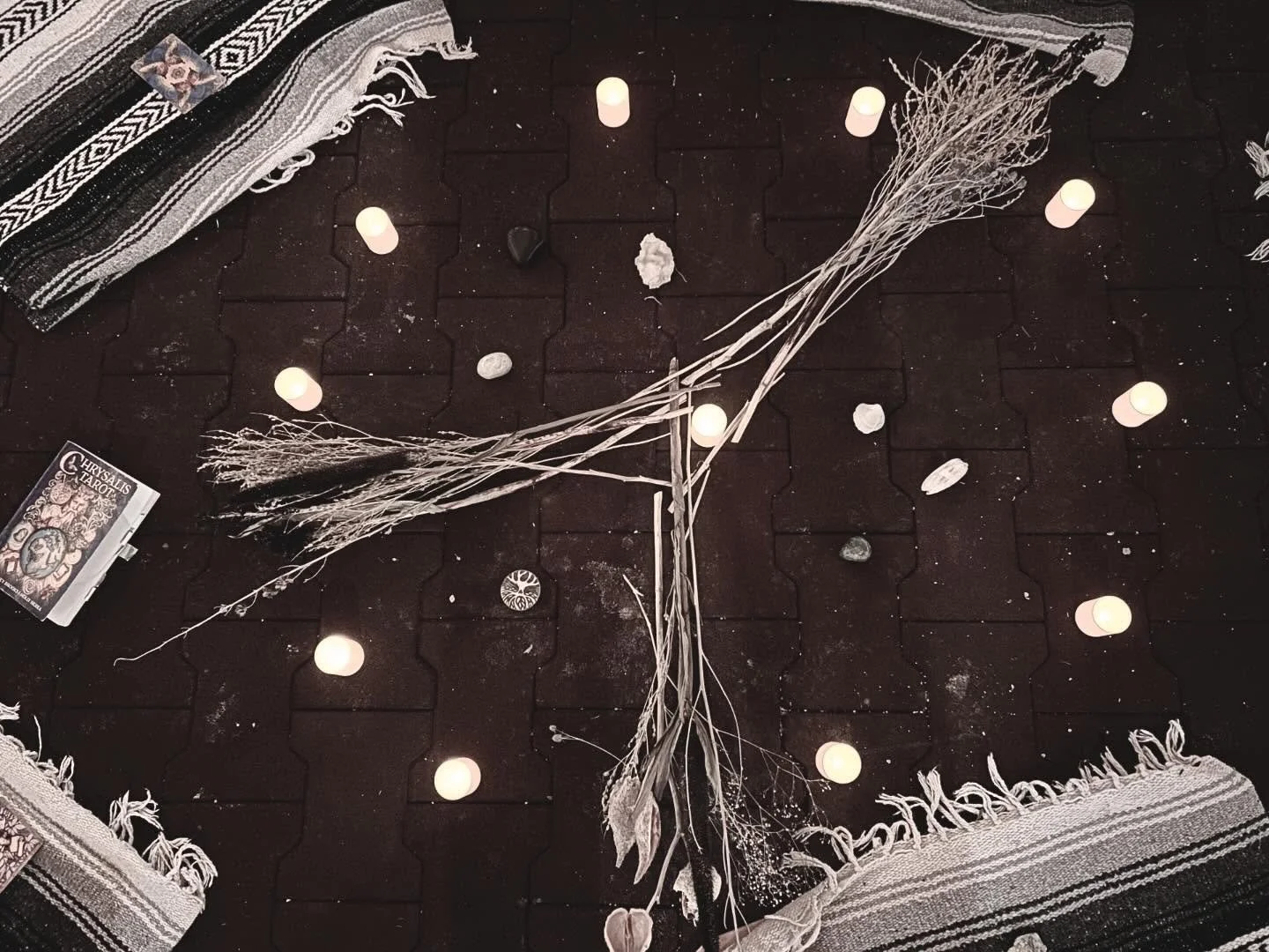 this year I&rsquo;ve leaned more deeply than ever into the concept of wintering. the fire I am finding warmth near is an amalgamation of self care: of bathing, sitting in community, listening to audiobooks, daily walks, eating well, writing often, ni