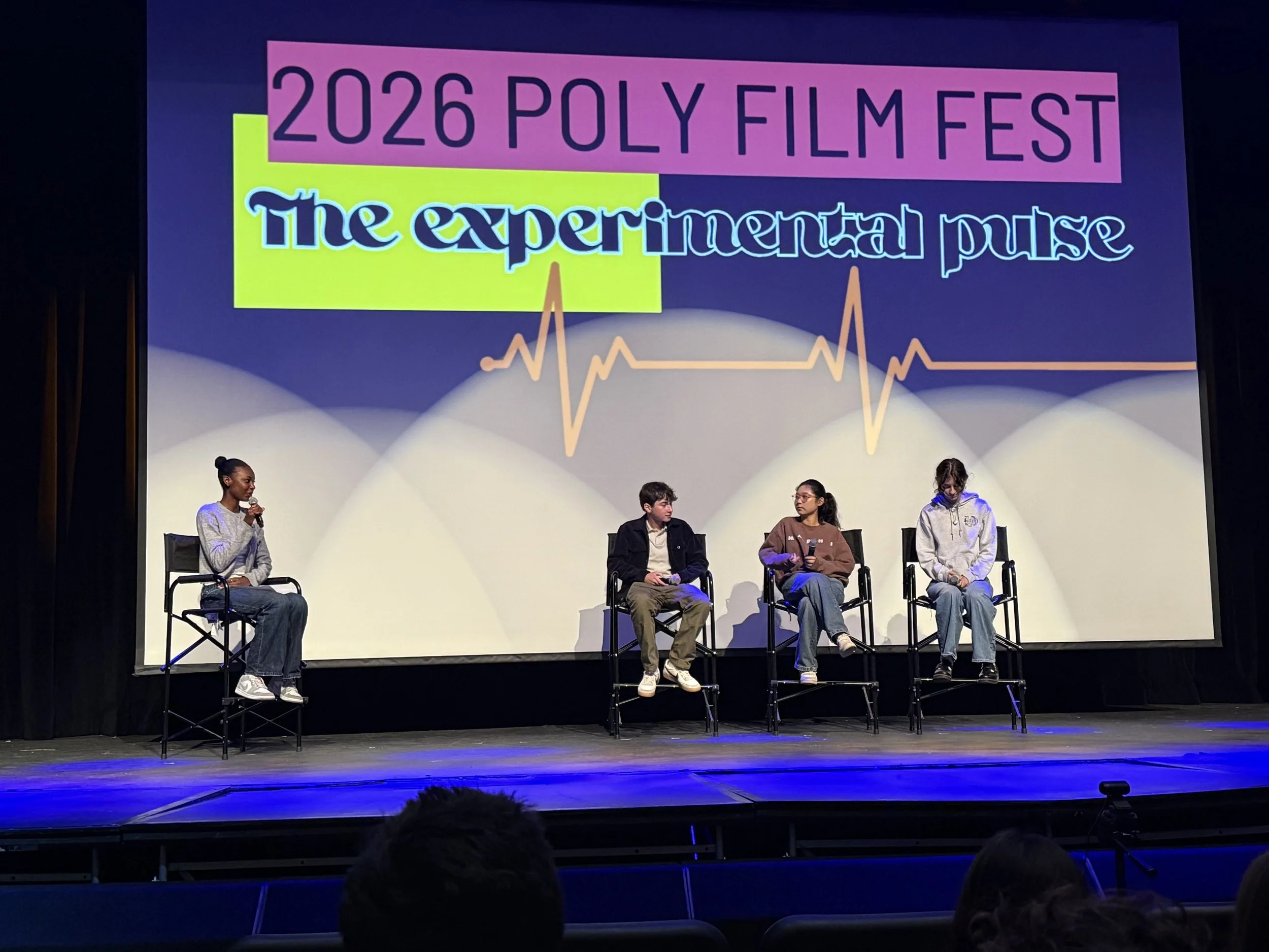 WATCH! Click on the image to hear me moderating the 2026 Film Festival at Polytechnic School. In addition to being able to speak about my film, "Sync",  I had the opportunity to help with the creation of the festival, as I was a member of the plannin