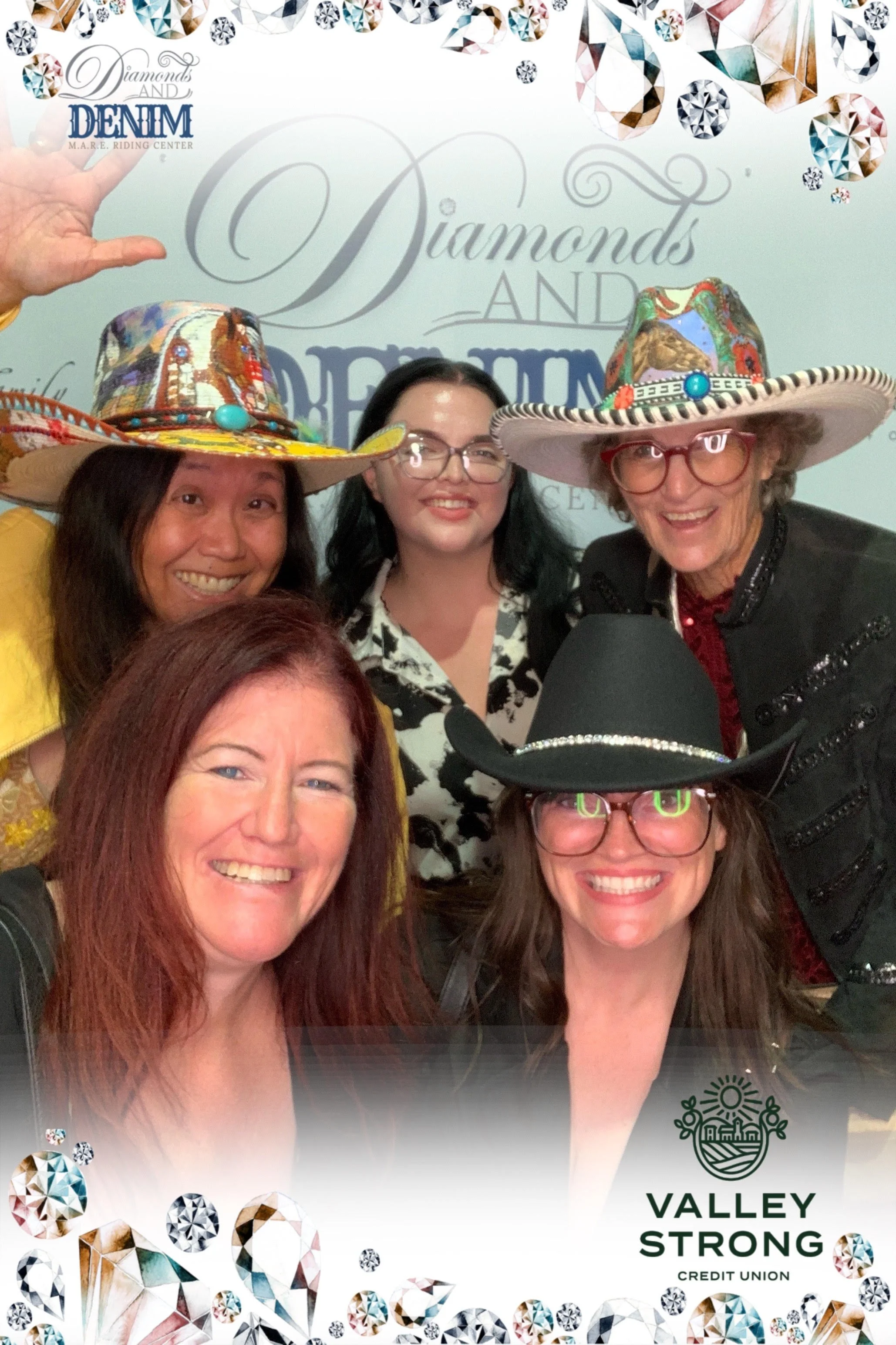 Chapter members enjoying their time at the MARE Diamonds and Denim fundraiser.