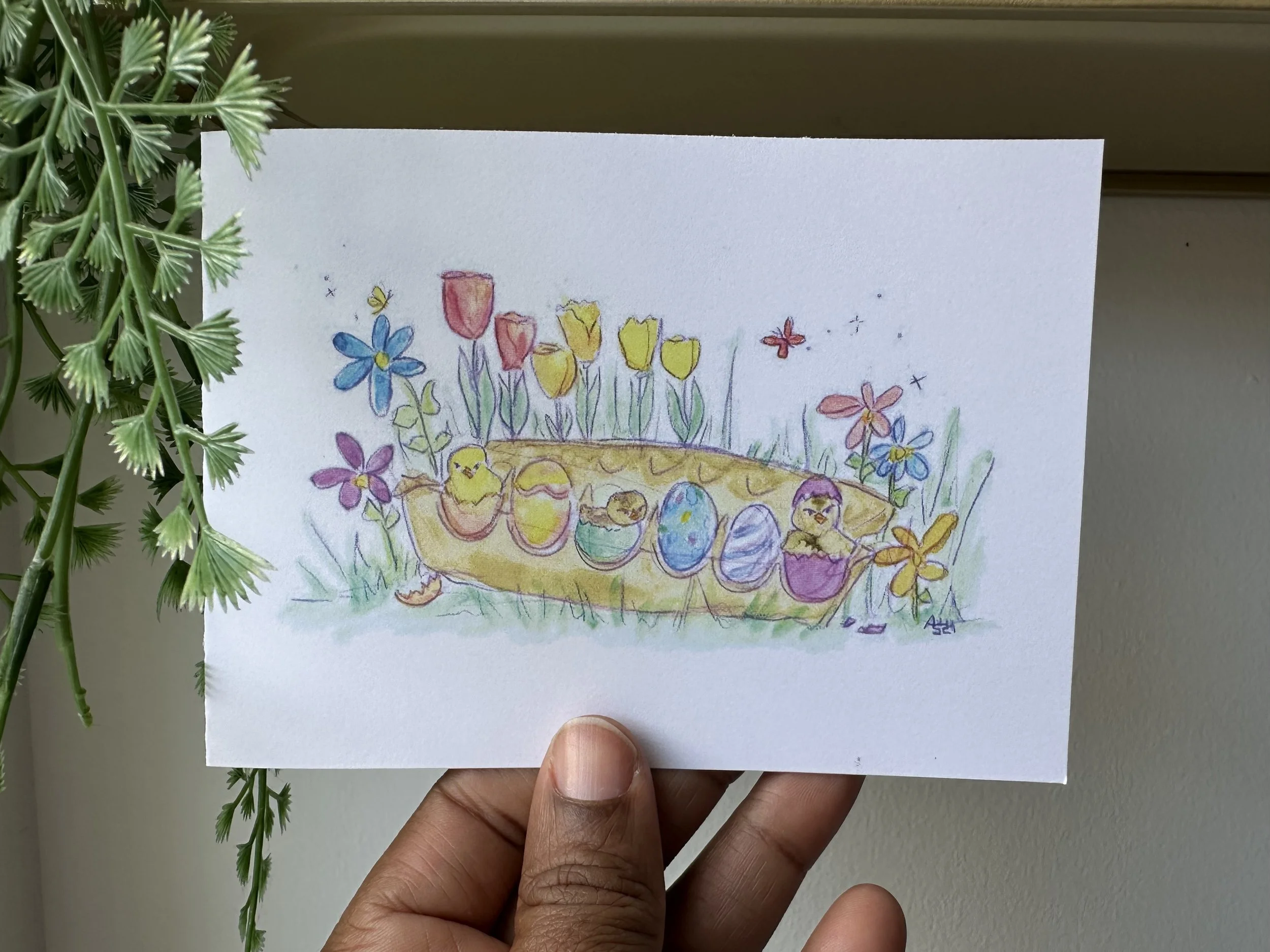 spring chicks in an egg crate h2.jpg