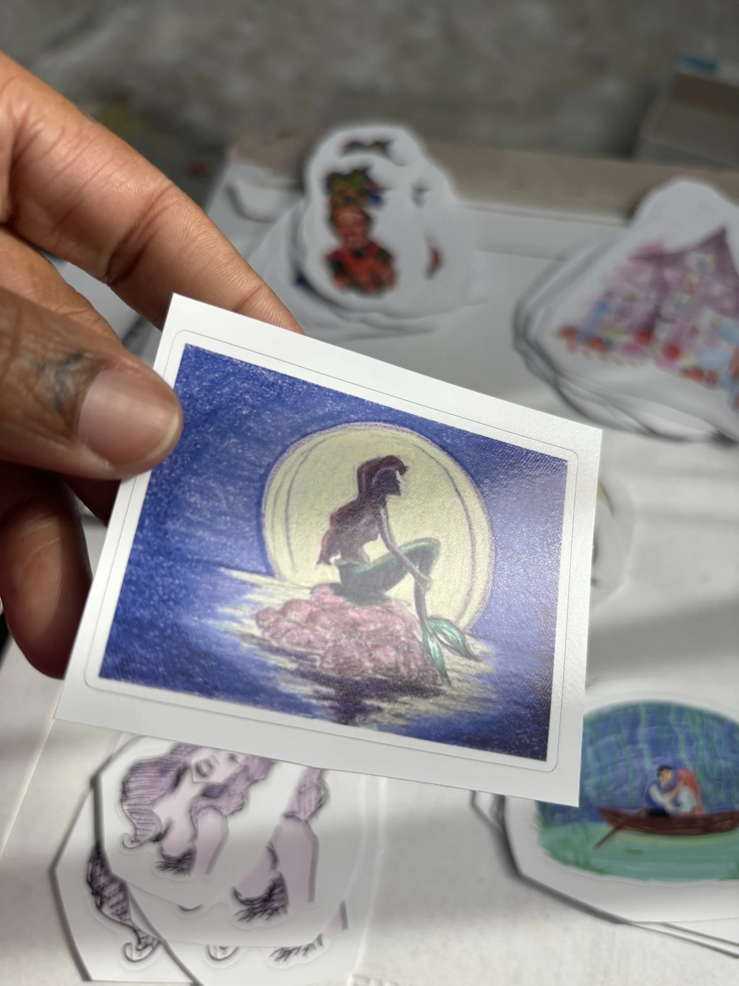 The little mermaid.violet background 1.jpg