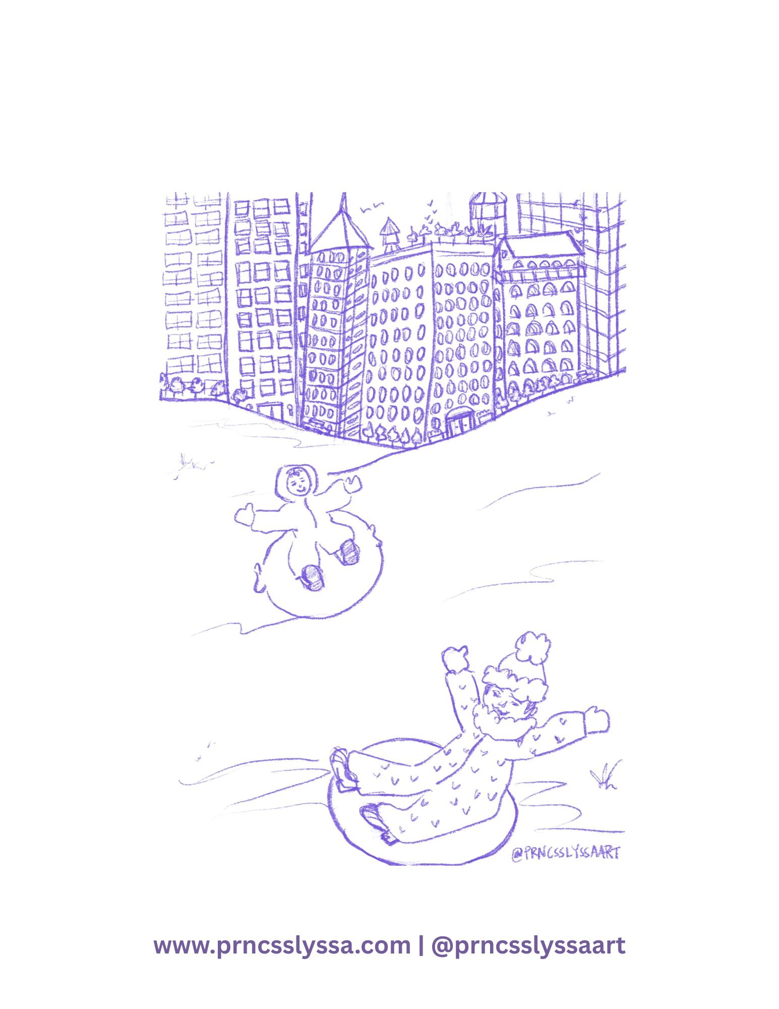 Snow Day Coloring Sheet