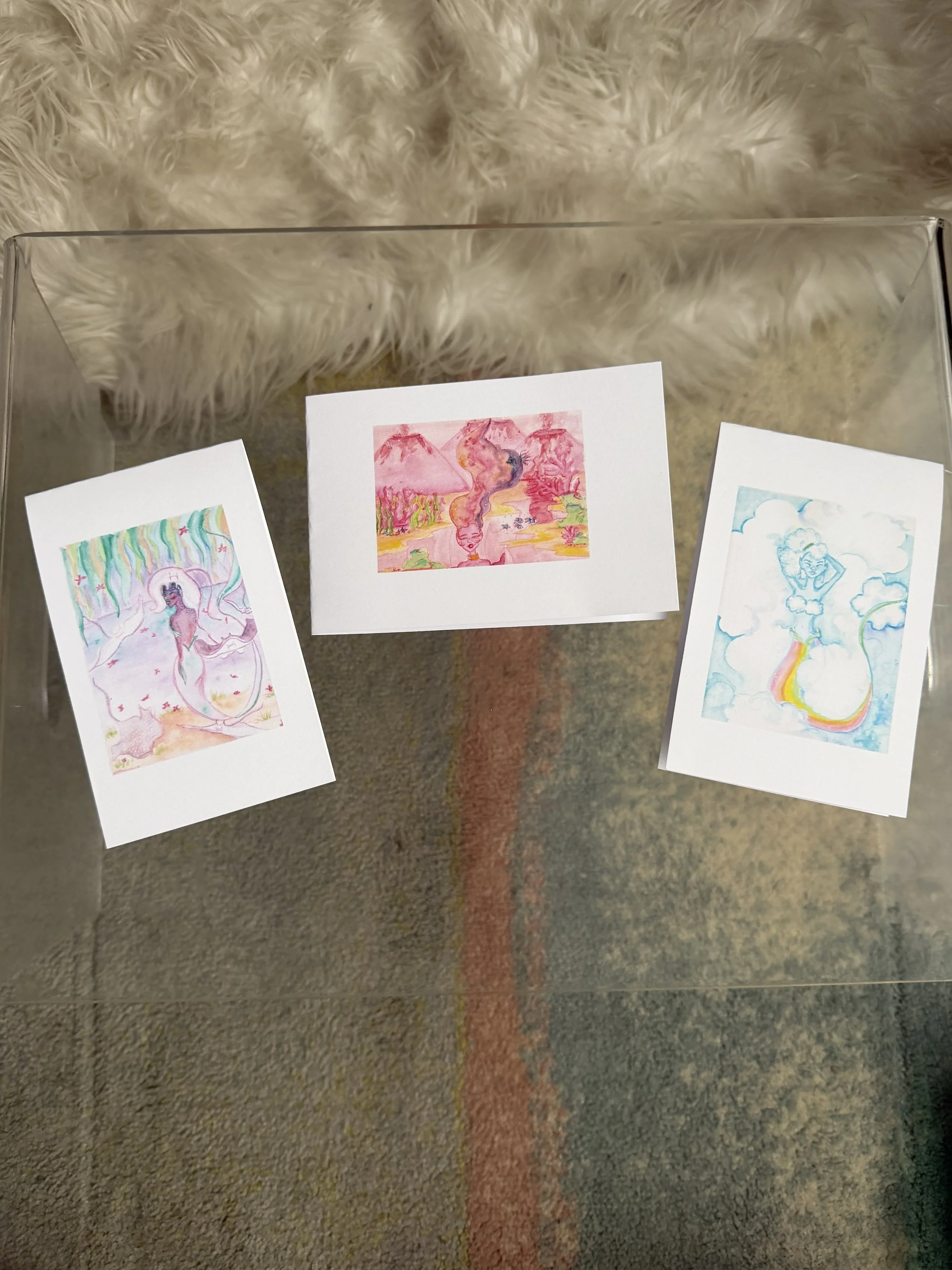 Seafaery Trio Card Set
