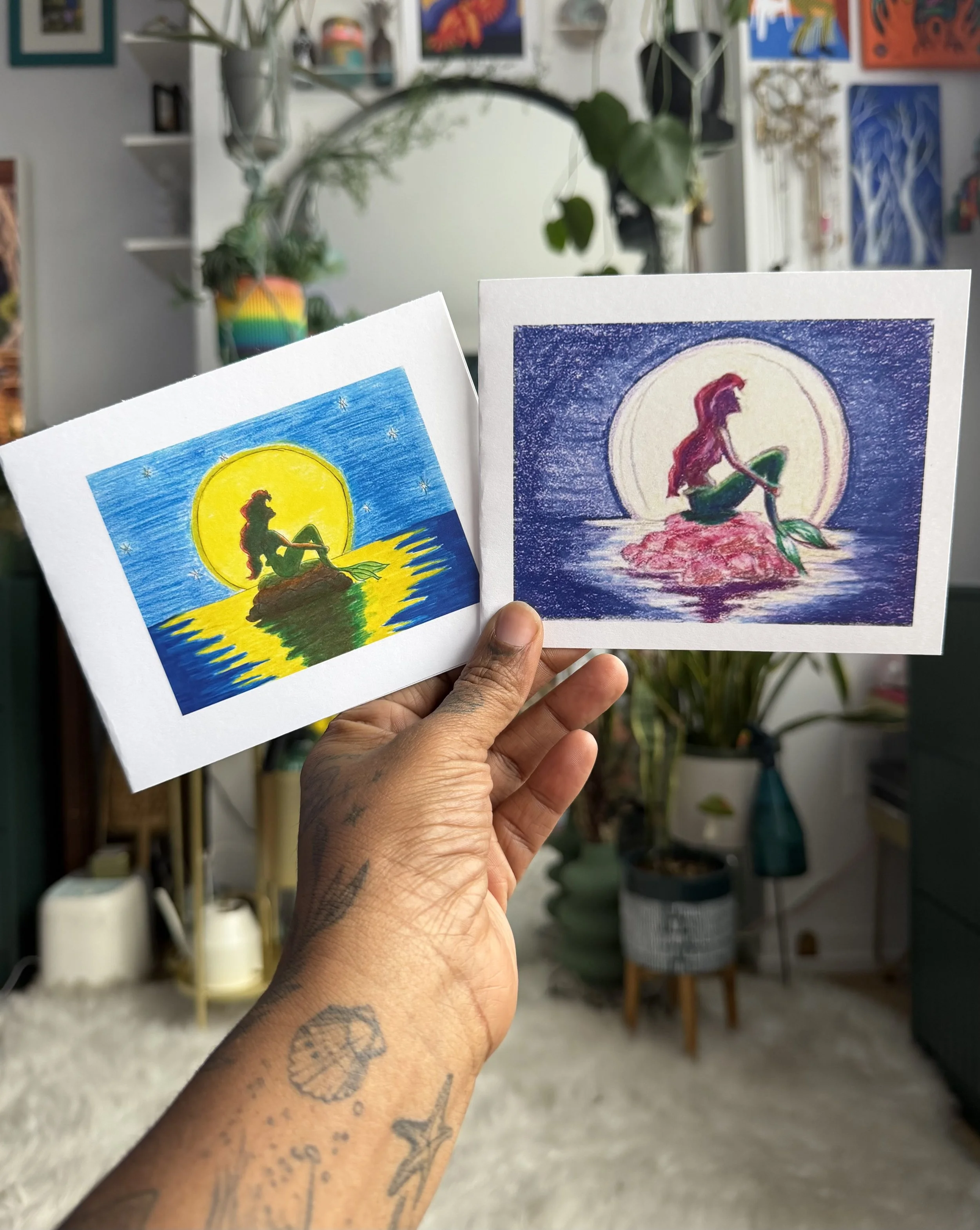The Little Mermaid (violet) Sticker