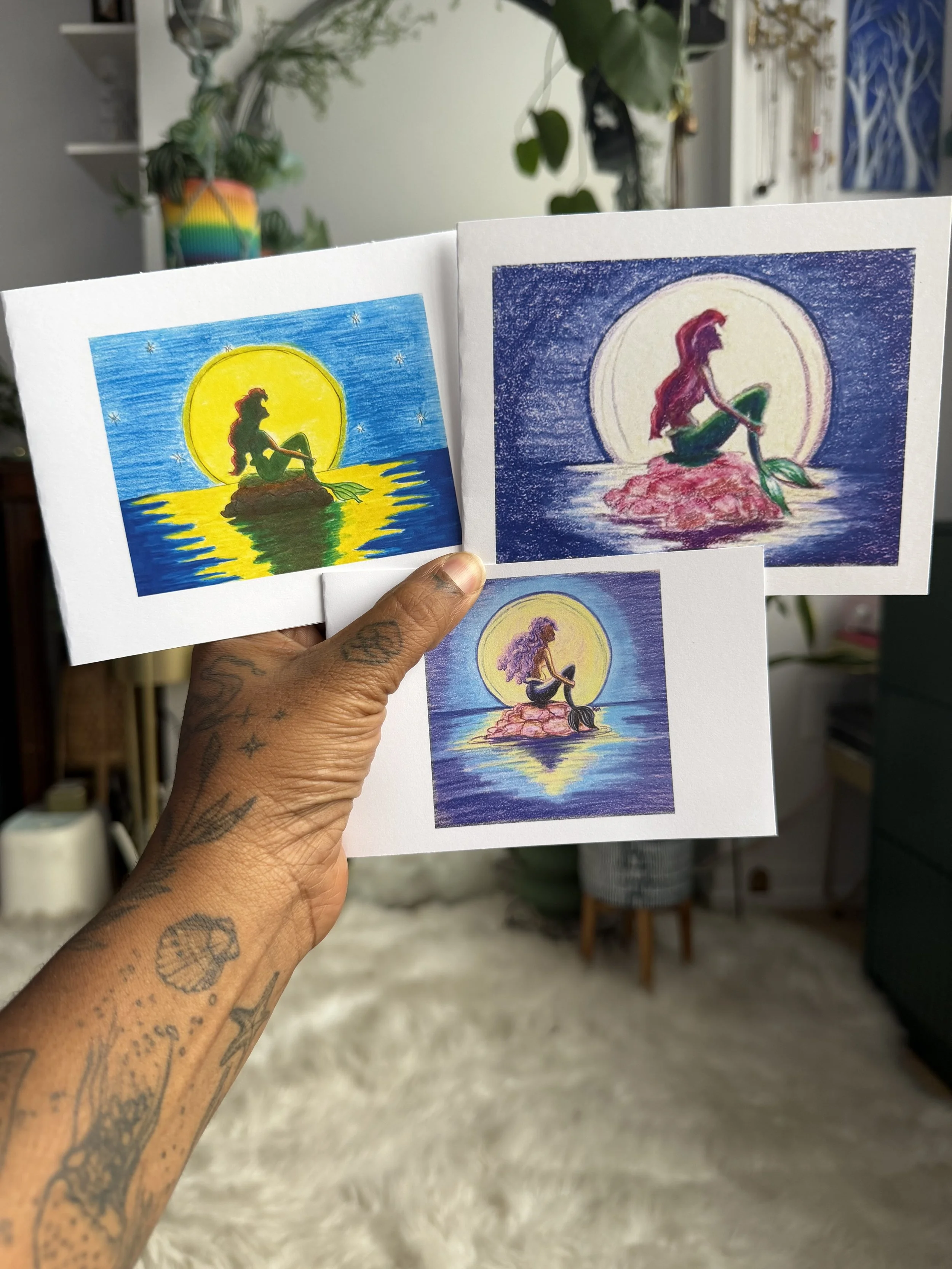 The Little Mermaid Trio Card  Set