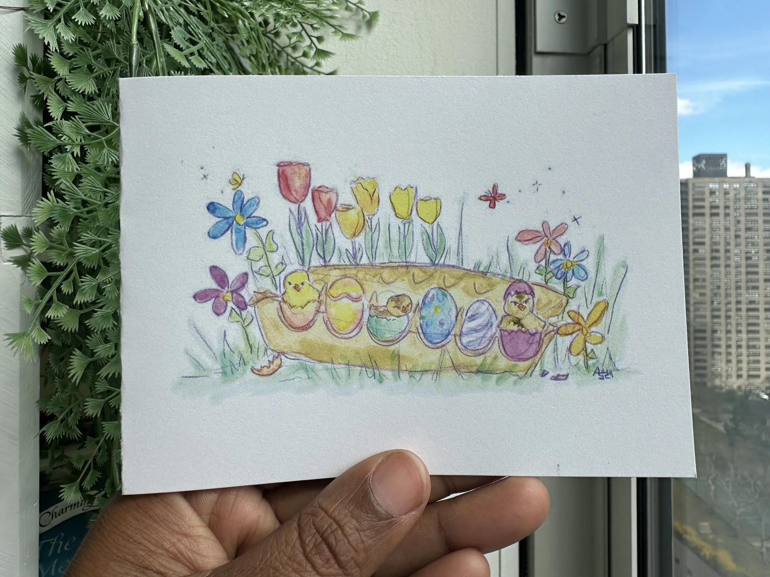 spring chicks in an egg crate h.jpg