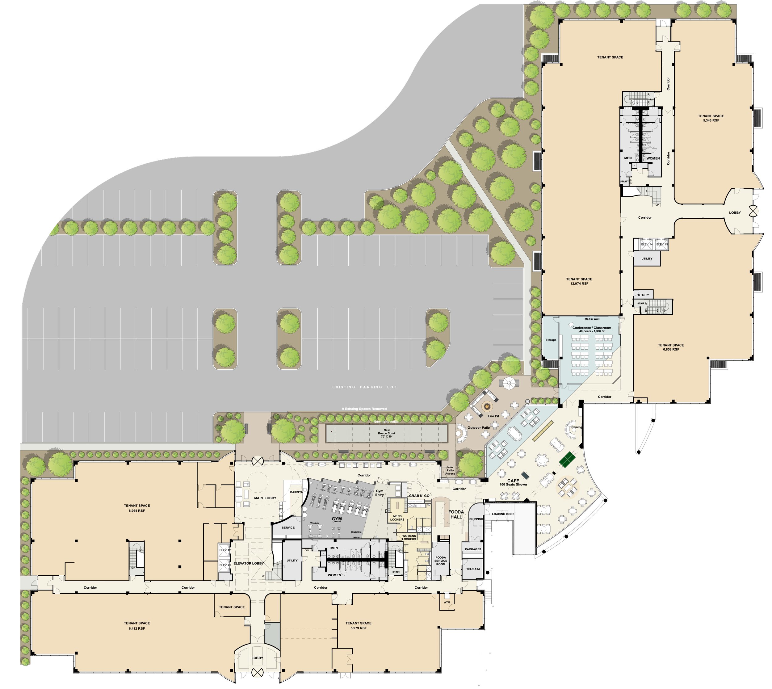 250 ROYALL CONCEPTUAL AMENITIES FIRST FLOOR PLAN full.png