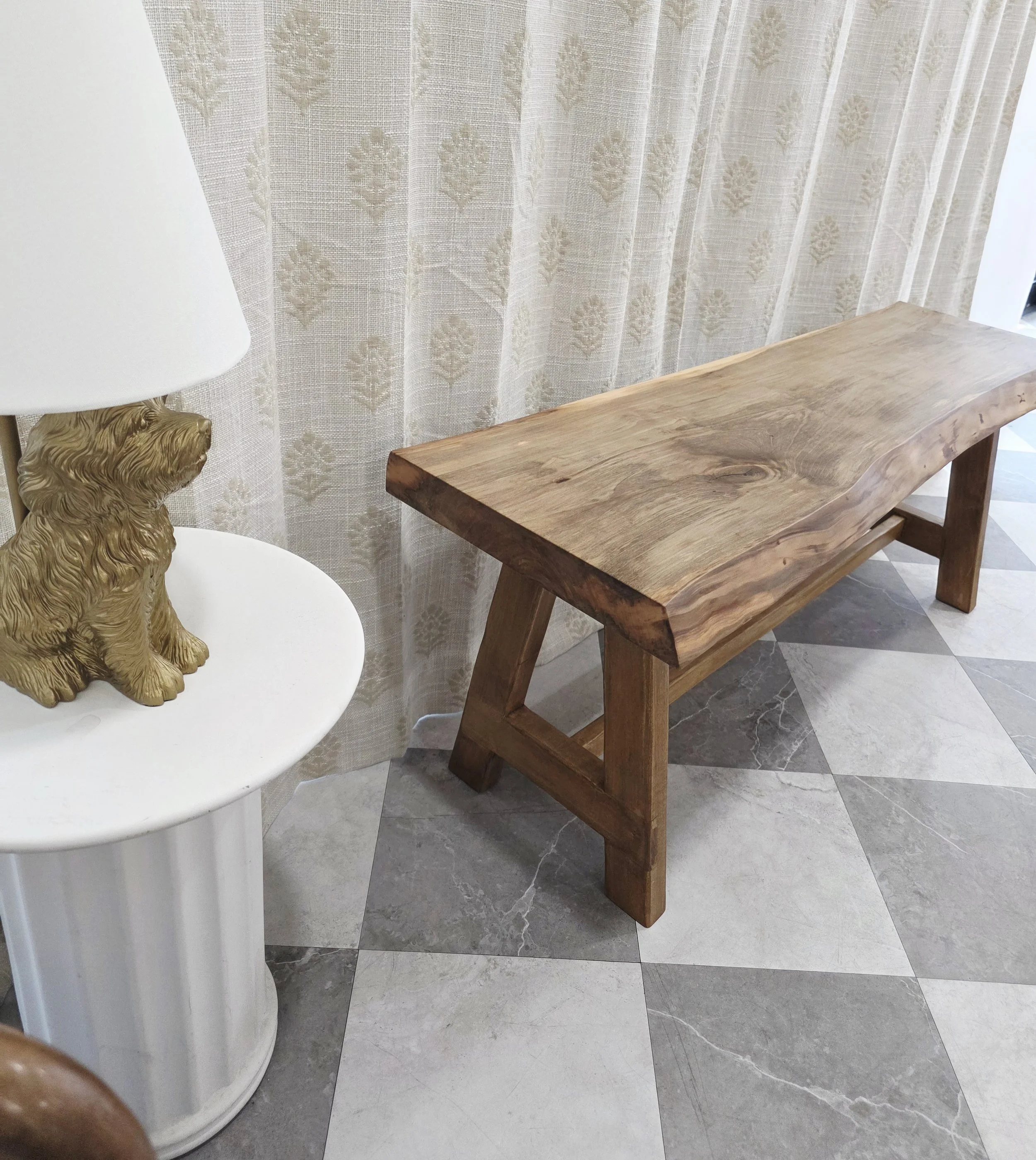 Quiet Horizons - Sweetgum Live Edge Bench