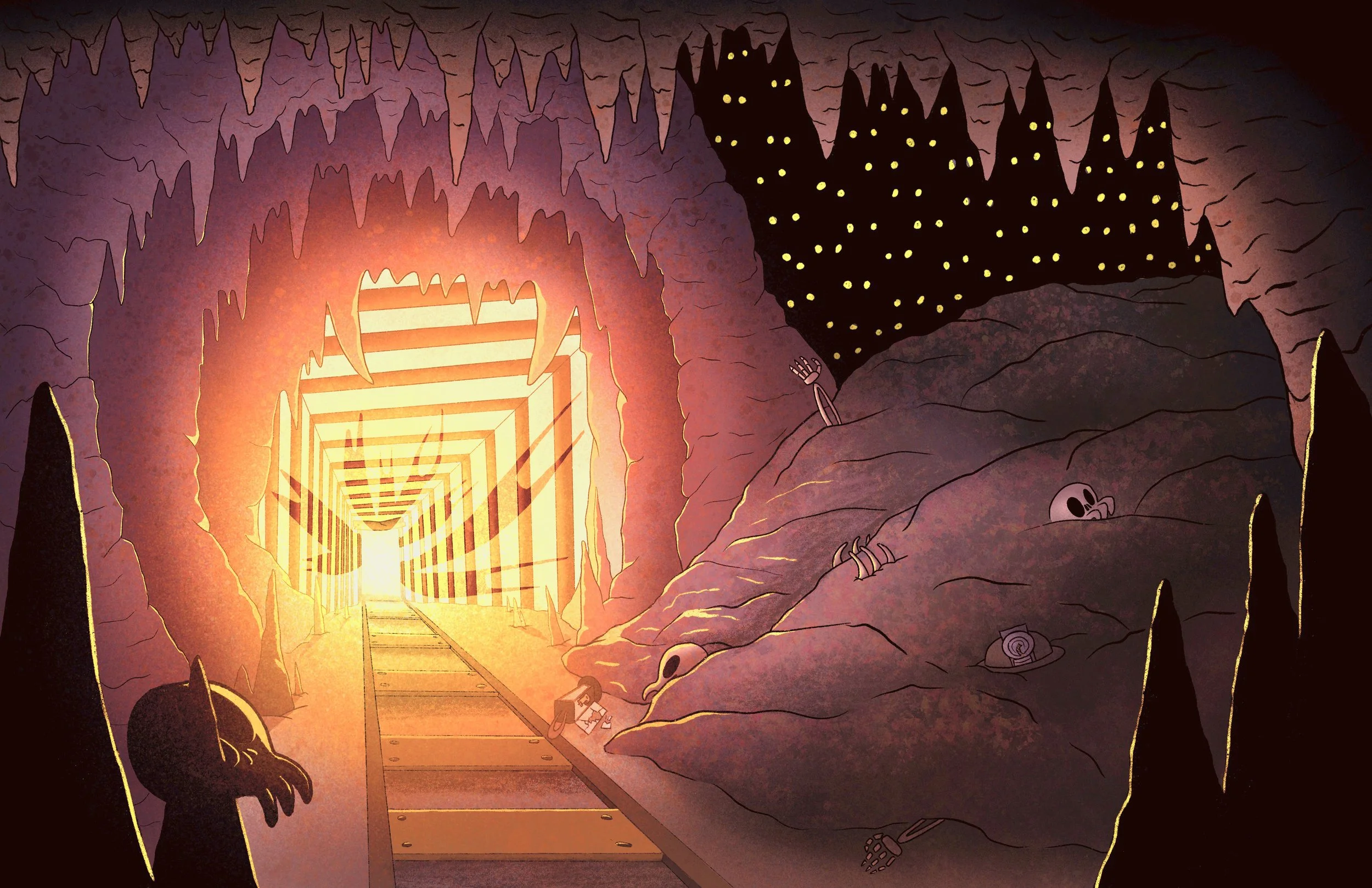 Demonic Mines visual development