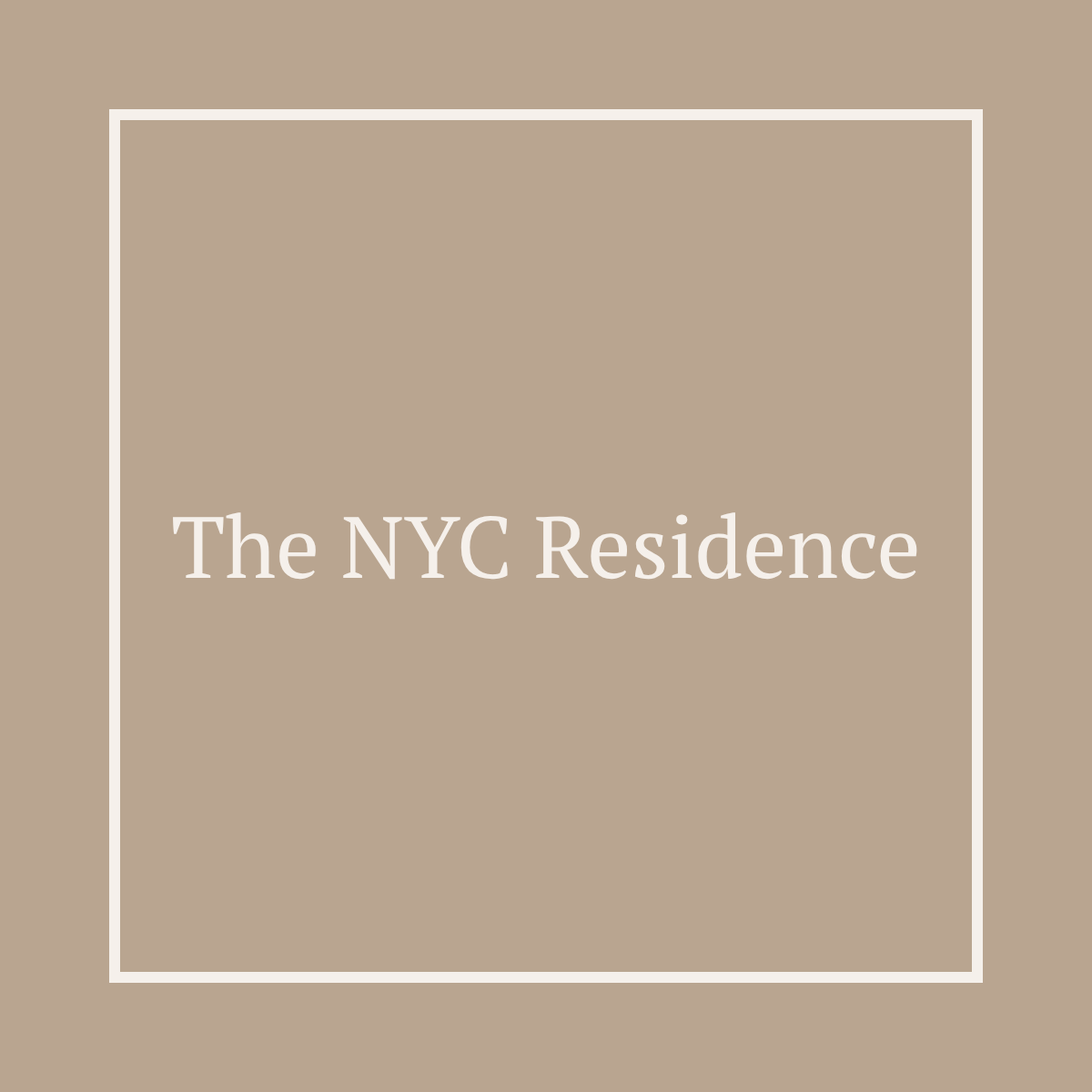 The NYC Residence