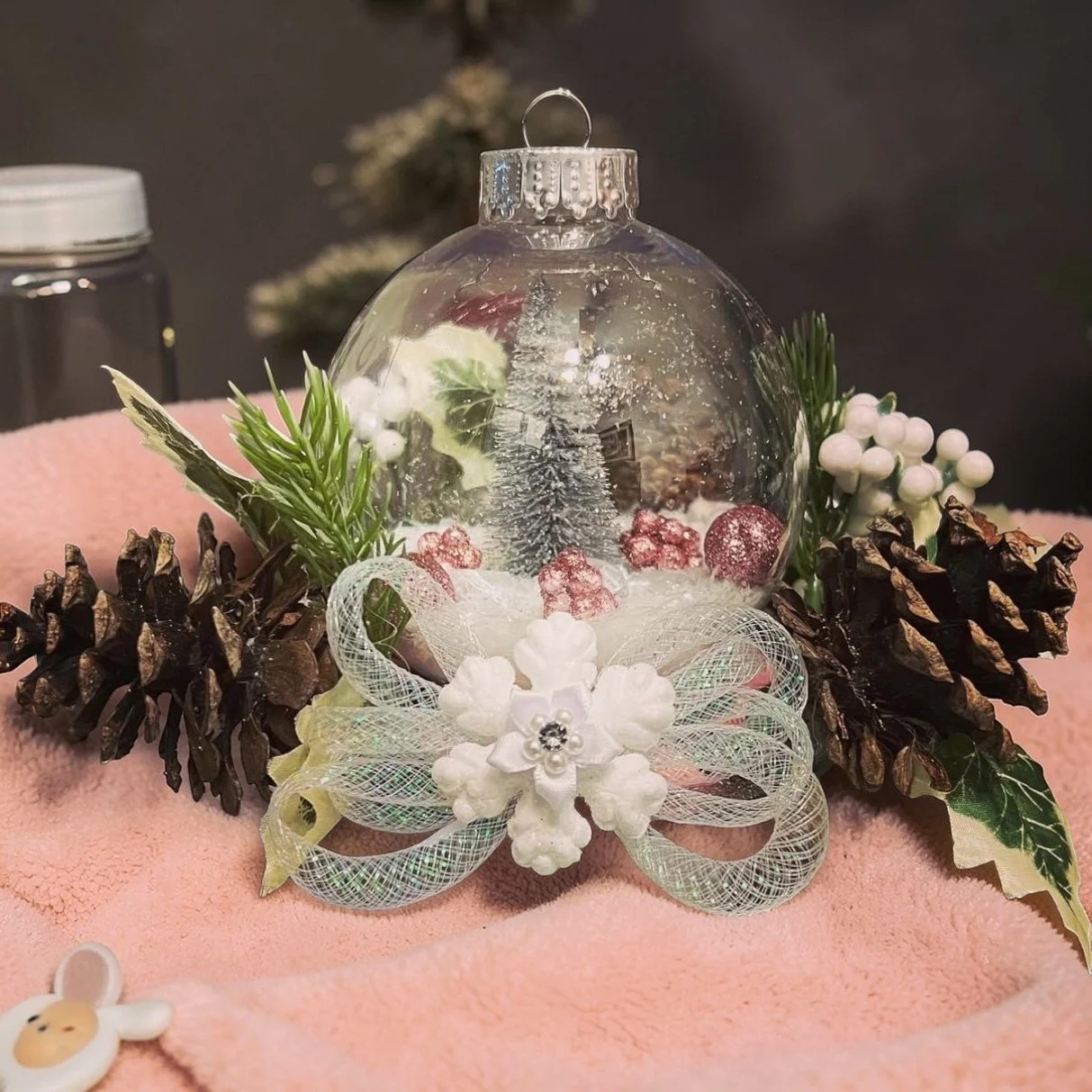 Winter Baby Shower Centerpiece