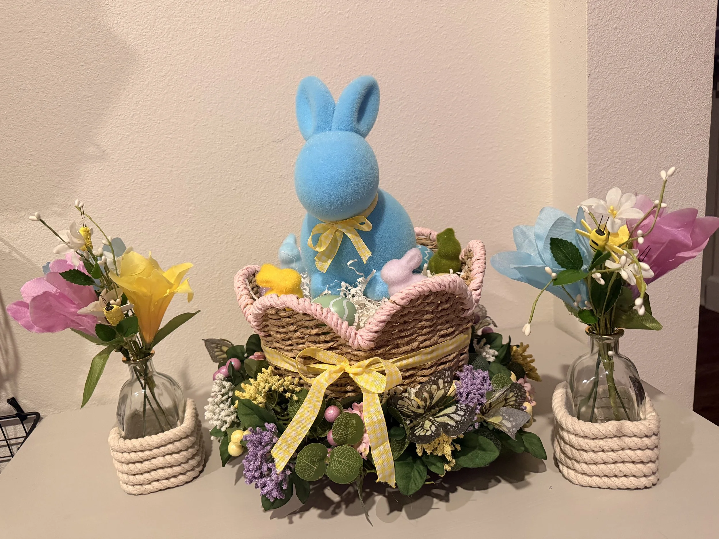 Easter Centerpiece Setup