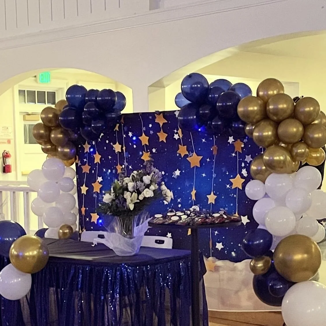 A starry Night Party Setup
