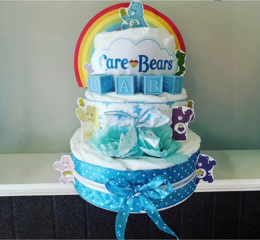 Care Bear Diaper Cake