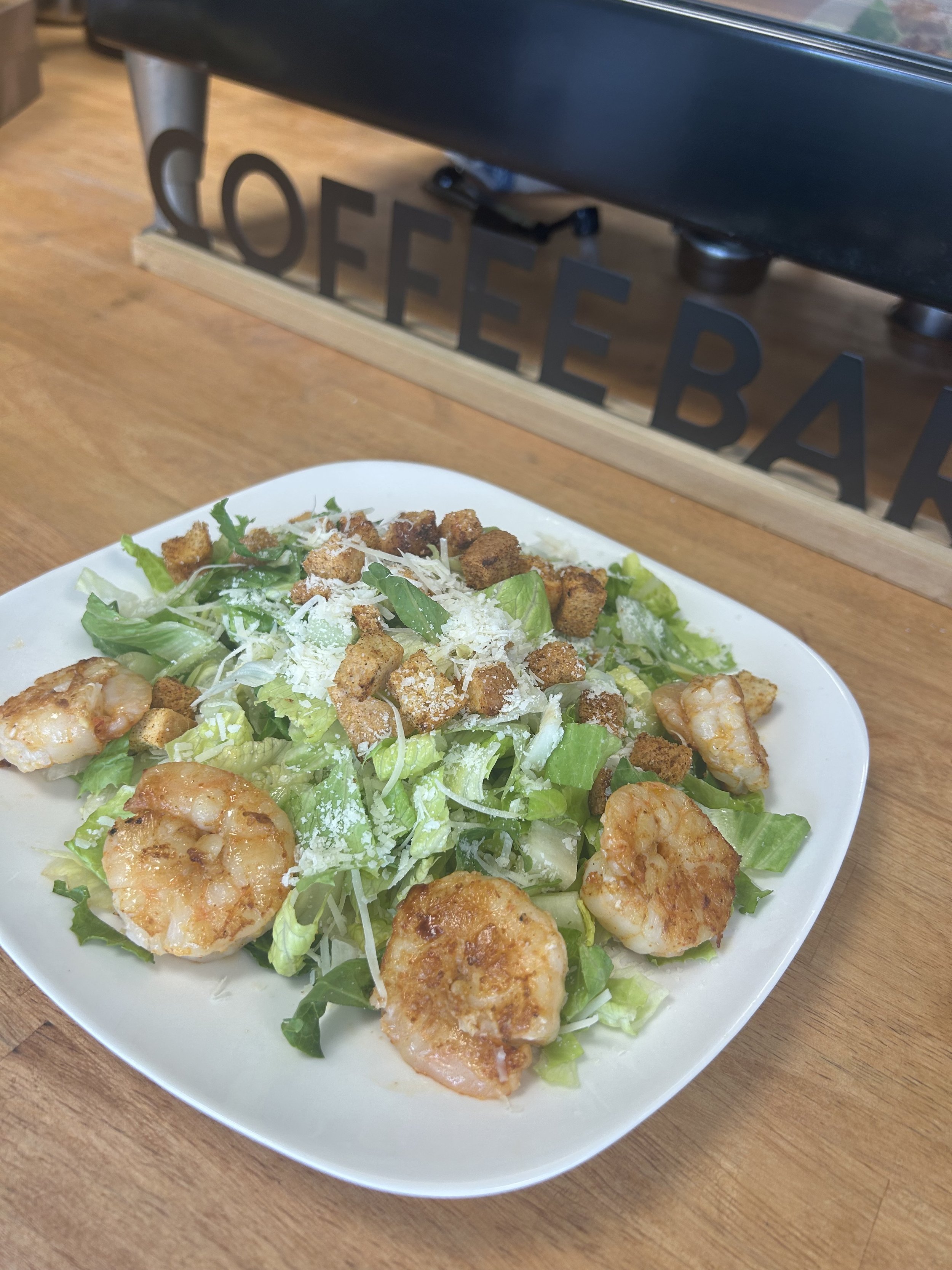 Casaer Salad with Grilled Shrimp