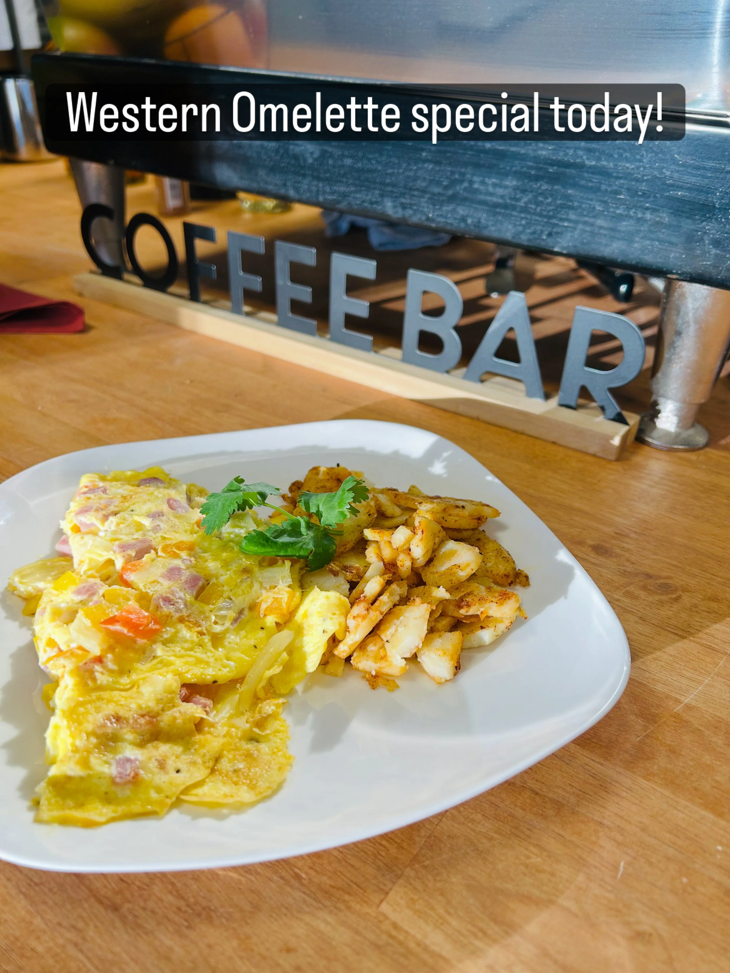 Western Omelet with potatoes