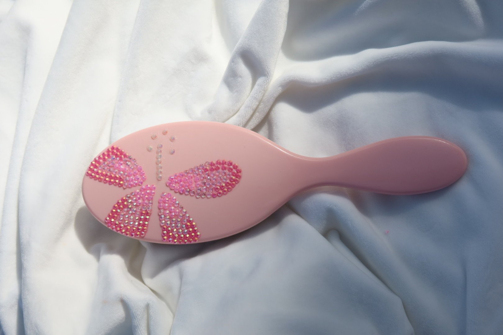 Bedazzled Light Pink Hairbrush