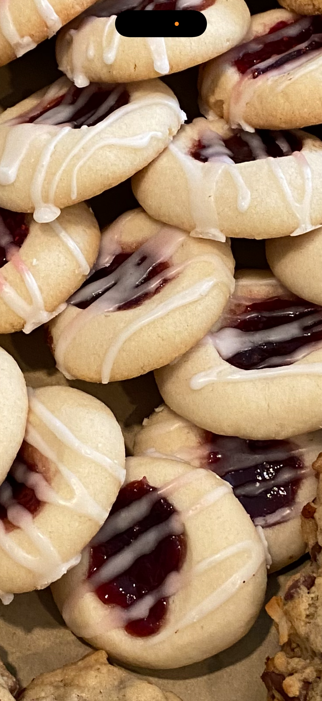 Raspberry Shortbread Thumbprint Cookie