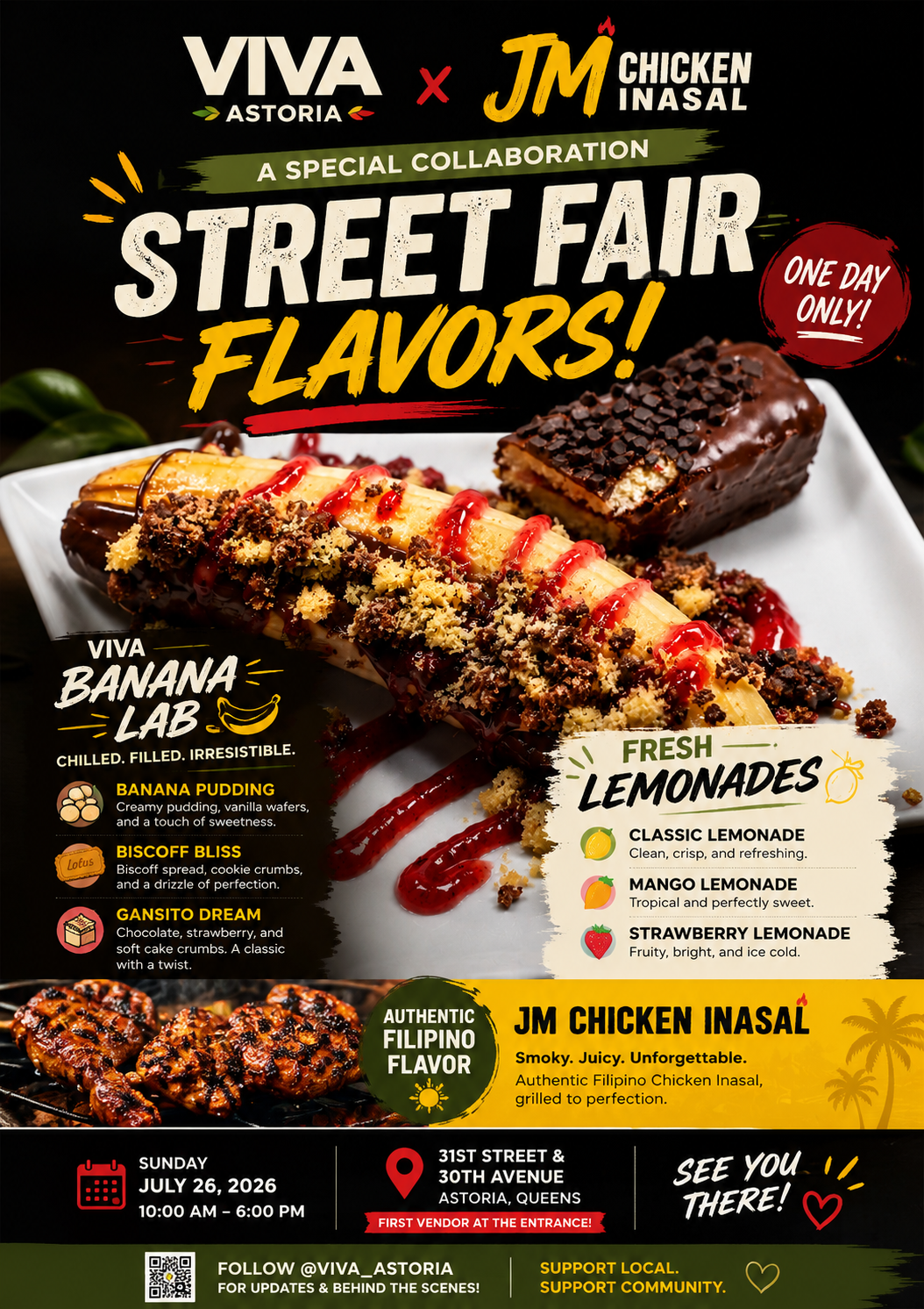 VIVA × JM Chicken Inasal at the Astoria Street Fair