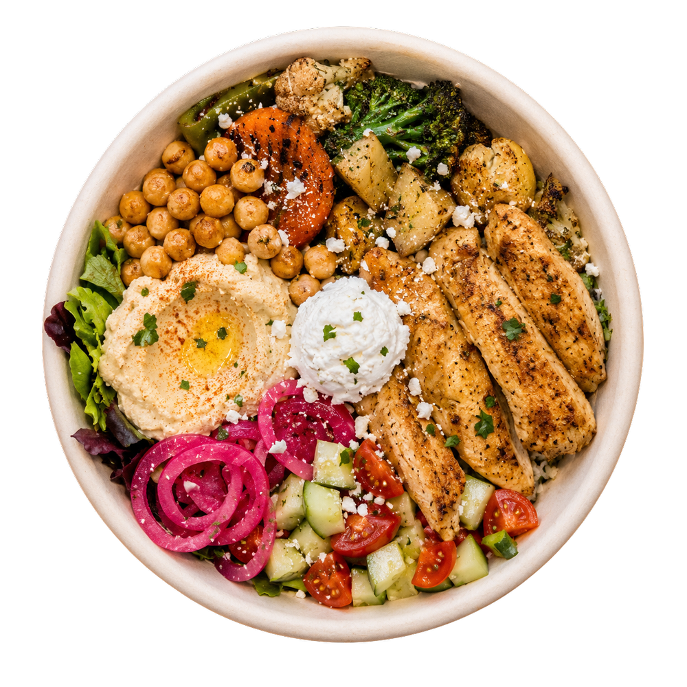 Mediterranean Power Bowl at VIVA Astoria