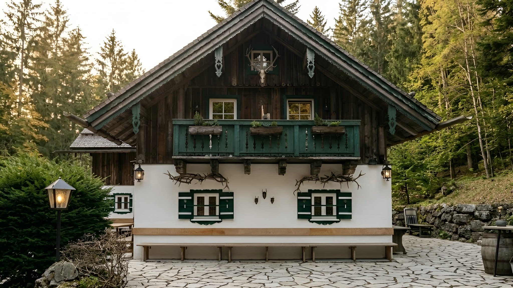 Ein Bild des Forsthaus Wartenfels, umgeben von der Natur.