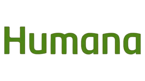 Imagem de uma logo com a palavra "Humano" em letras verdes e roxas, com efeito de profundidade.