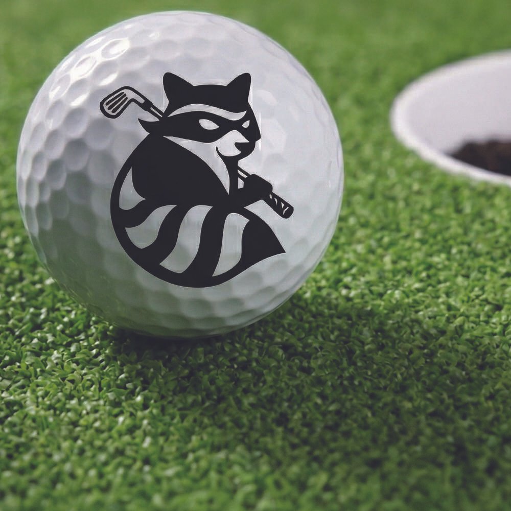 A Bandit Golf Ball on an indoor artificial putting green