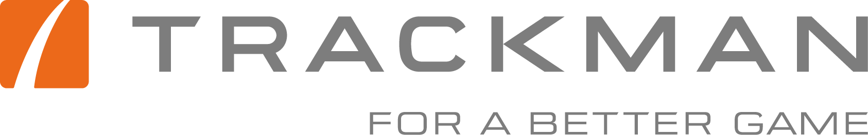 Logo of TrackMan with the slogan 'For a better game'