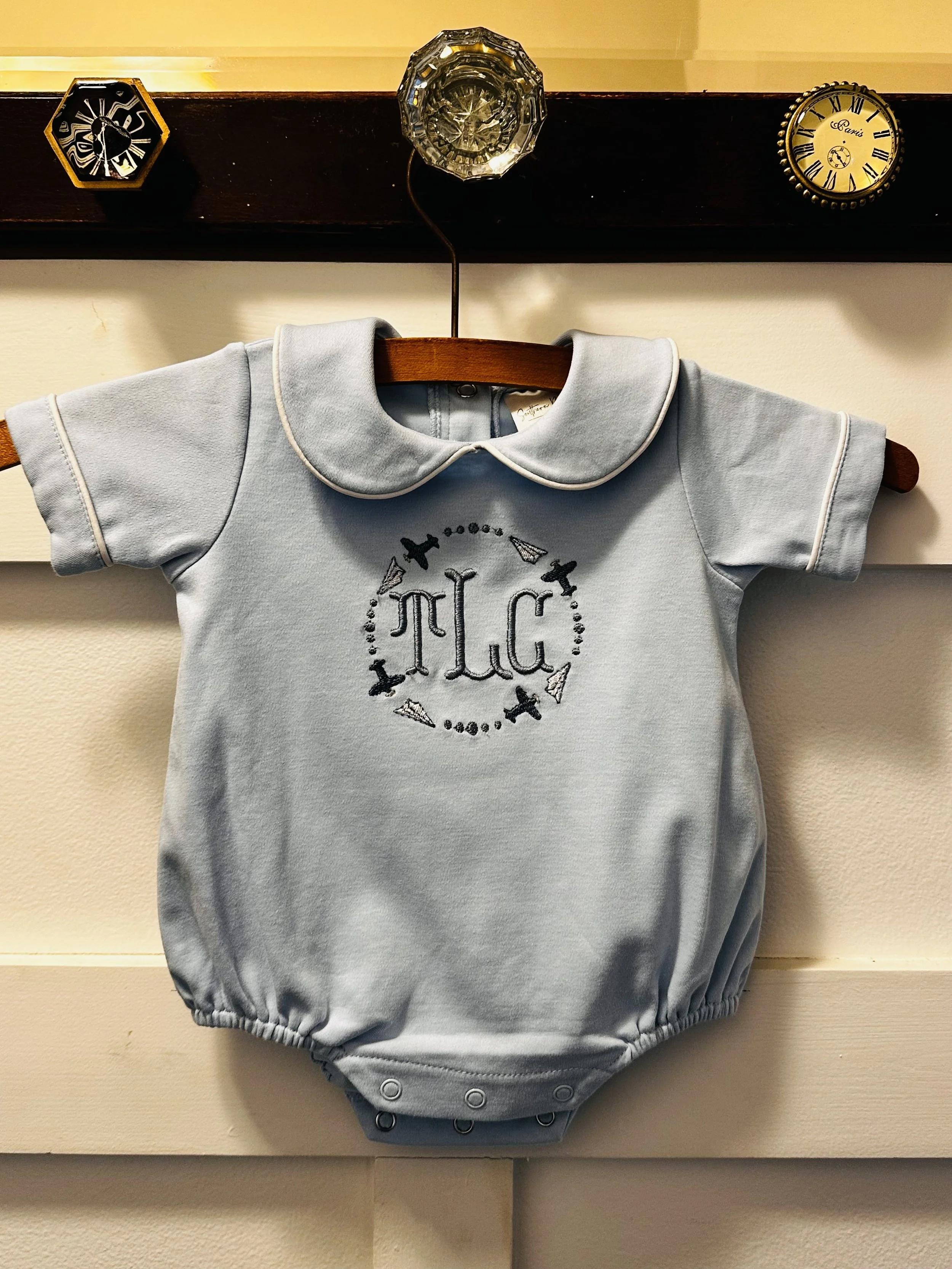 Custom Embroidery Boy Bubble Size 0-3 Months