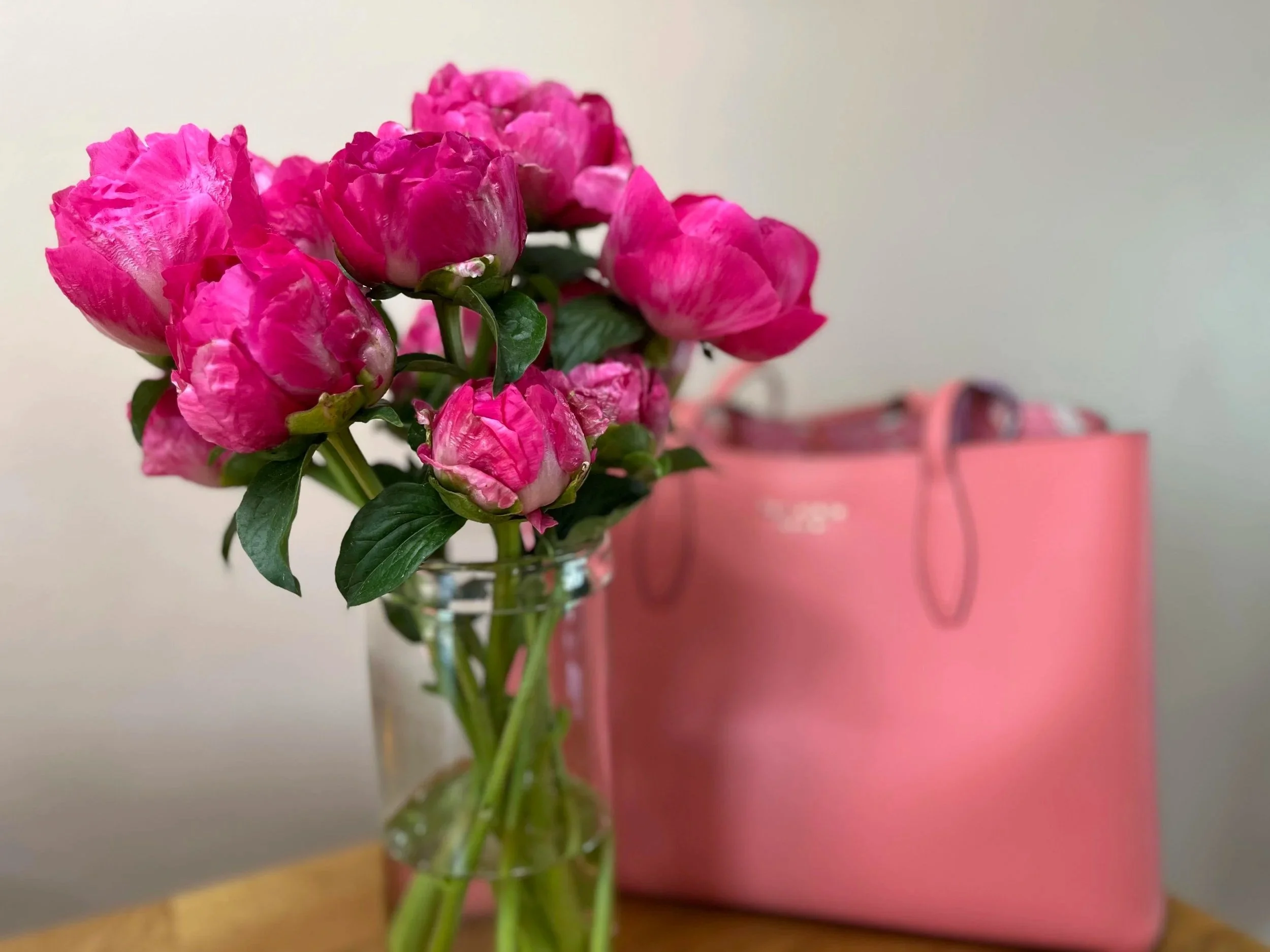 Hot pink peonies, Spokane, WA.