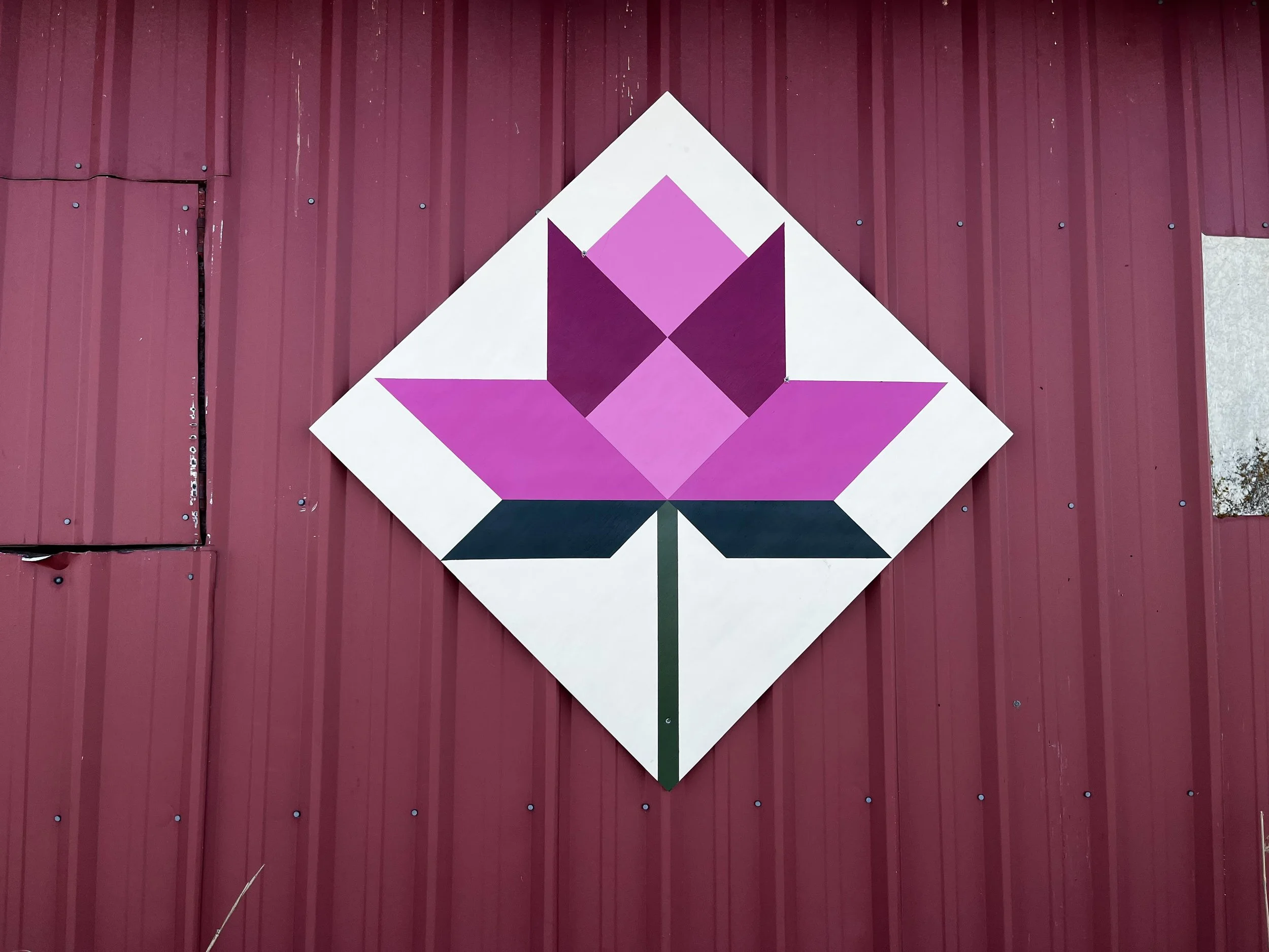 Spangle, WA Quilt Block. Artist Tonya Thomas