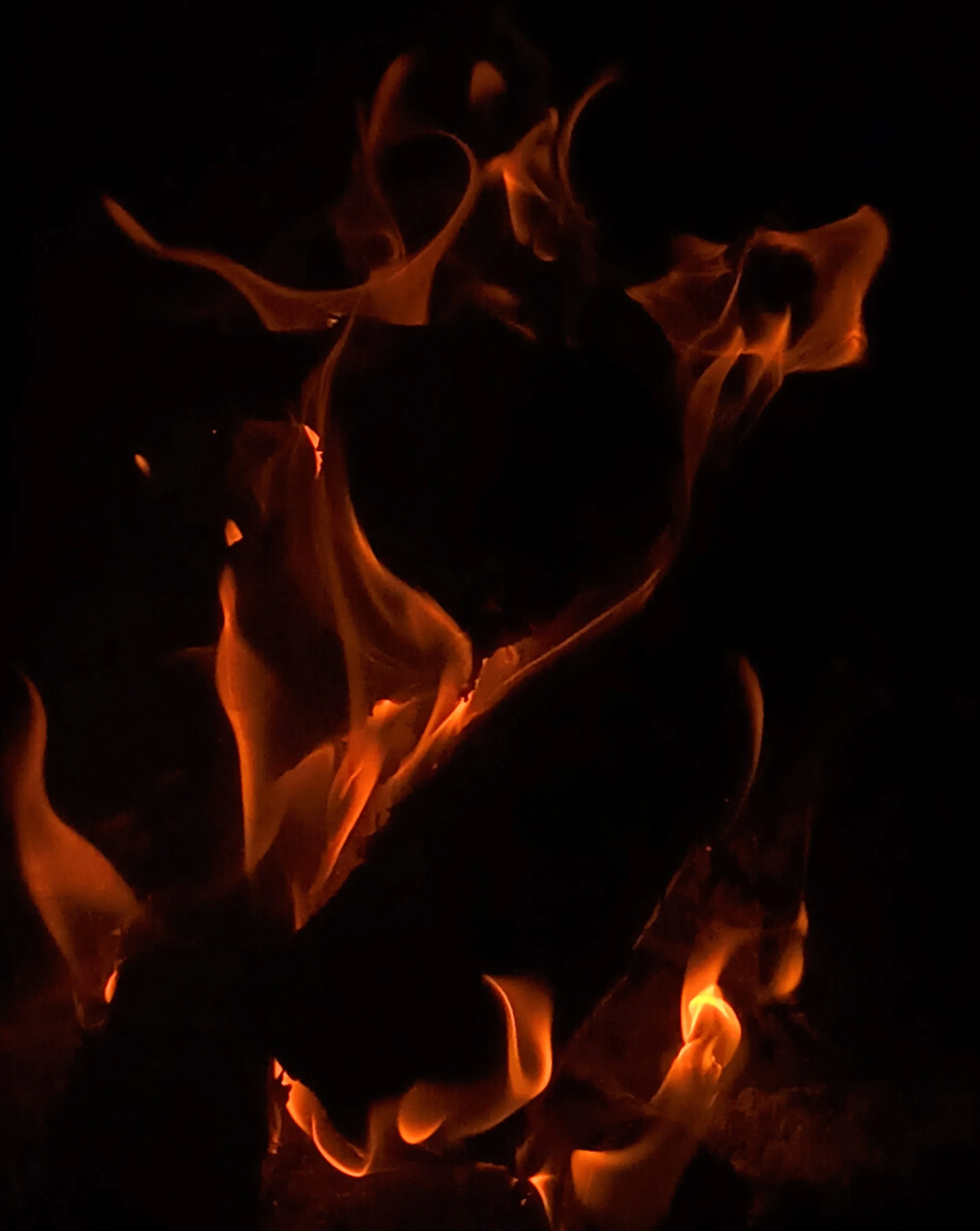 in the flame