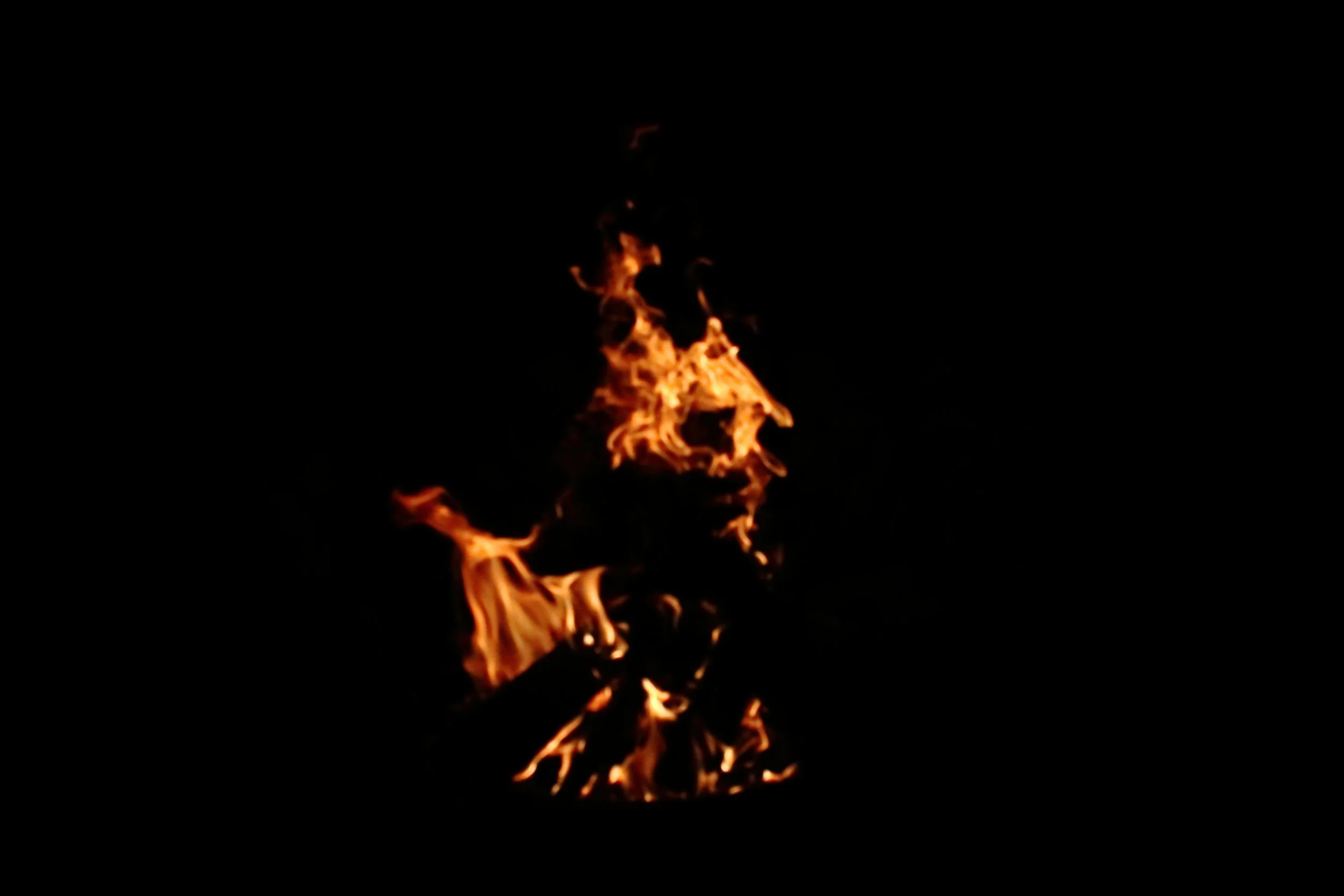 Look in the flames