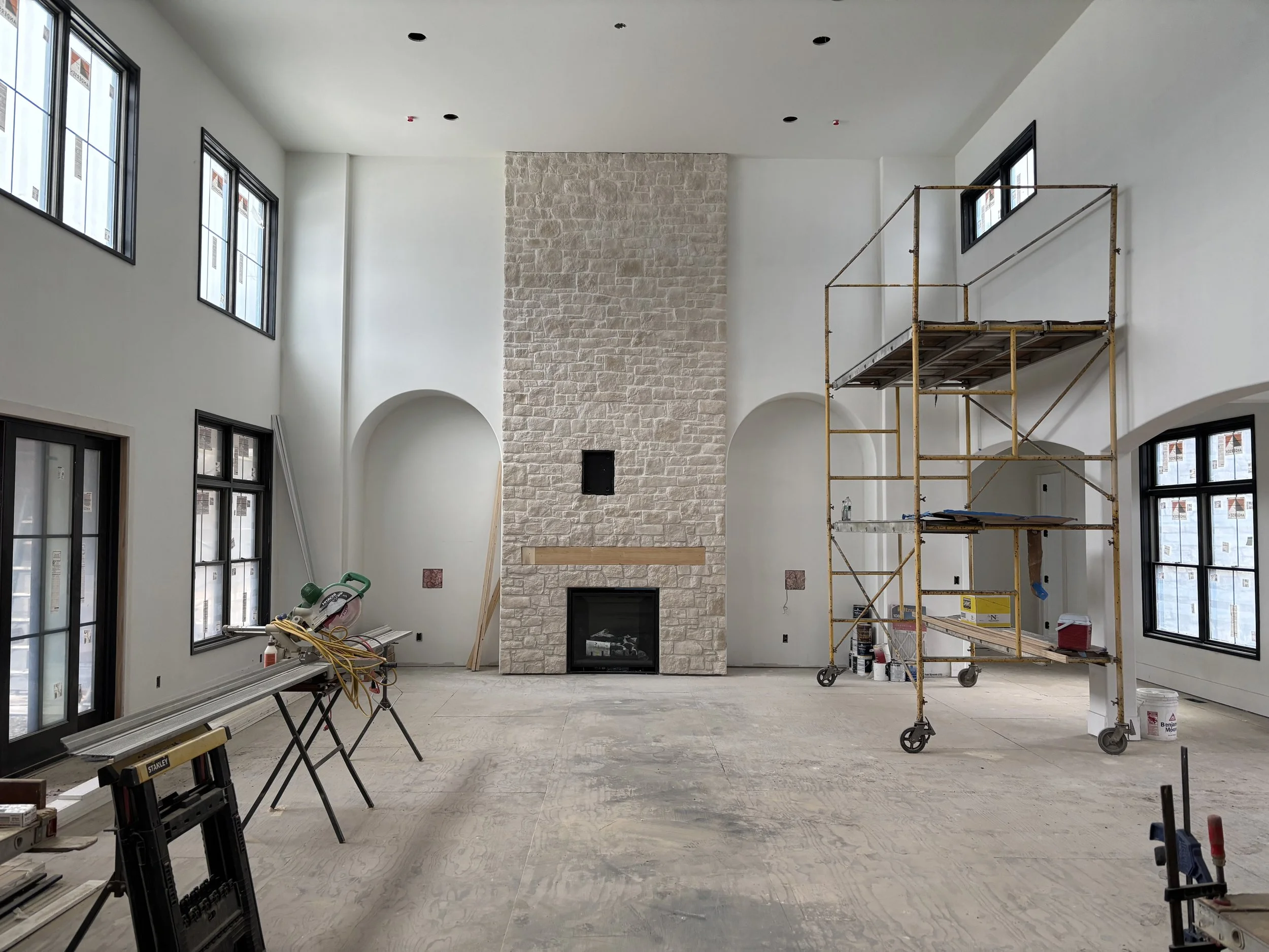 Stonecutter Masonry Custom Stone Fireplace Wall