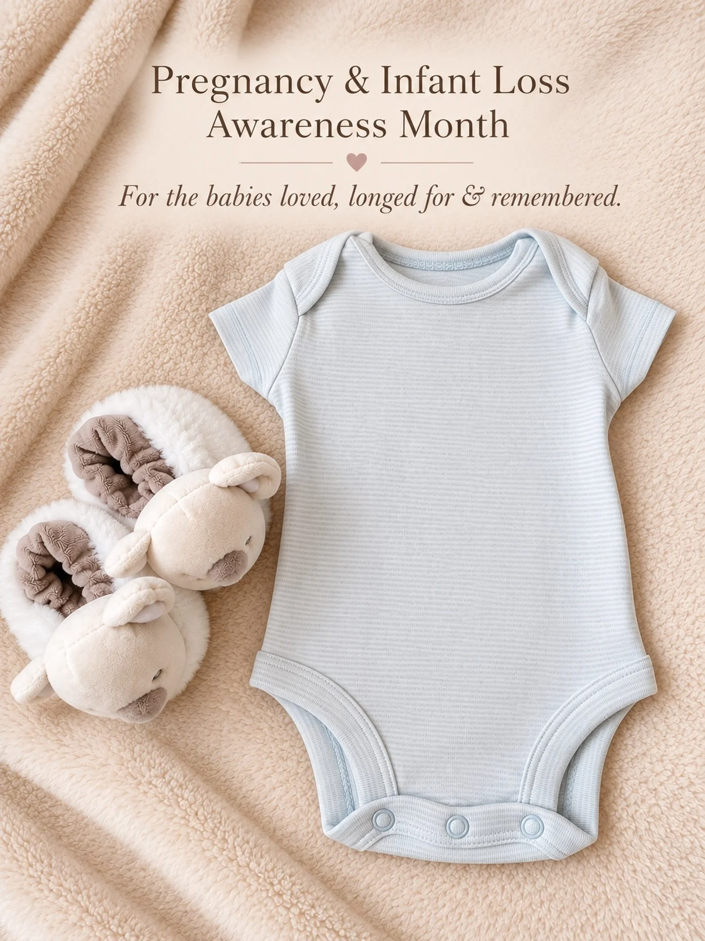 Today I started going through baby things, preparing for this little one&rsquo;s arrival, and it felt especially meaningful knowing that October is Pregnancy and Infant Loss Awareness Month.

For so many, the journey to bringing home a baby is not a 