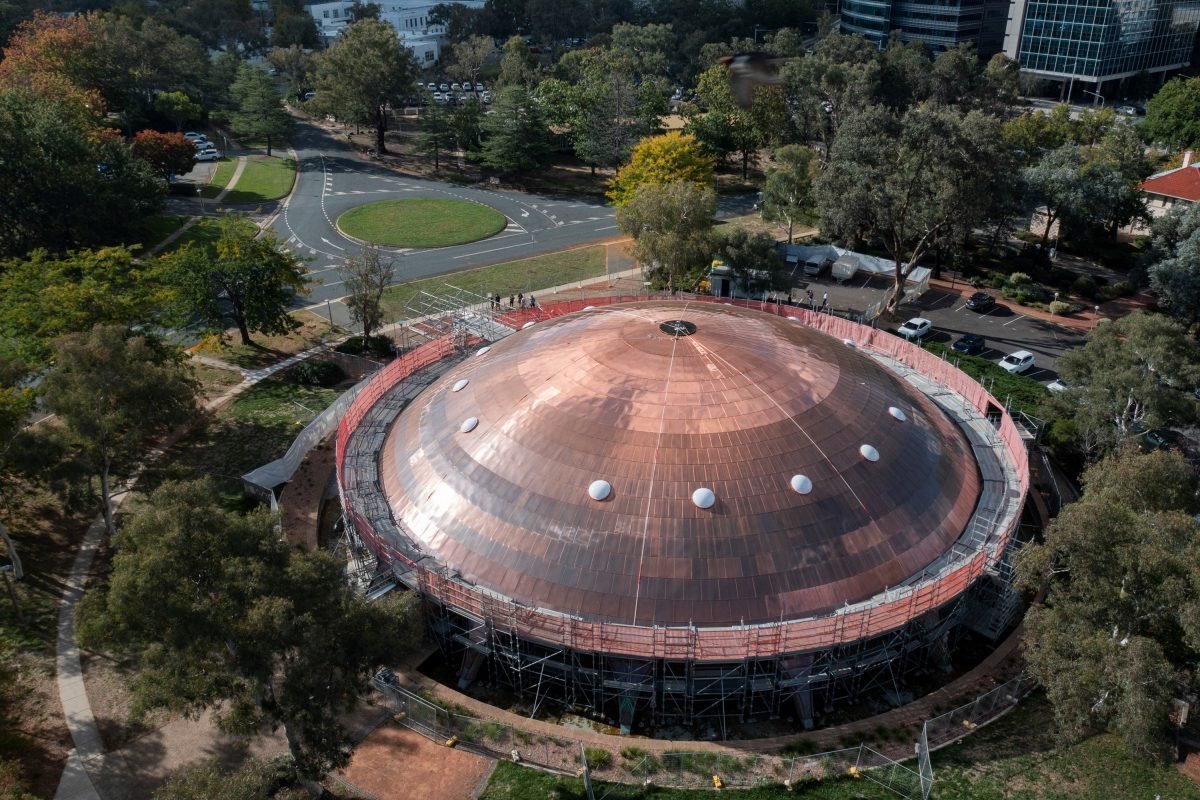 The Shine Dome's copper roof was replaced in 2021 (Image: Australian Academy of Science)