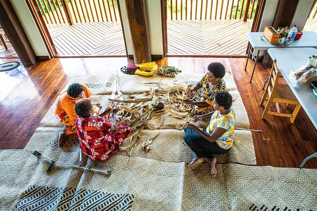 Cakaudrove Women’s Resource Centre, A I Tatadra – Dreaming Project. Location: Savasuvu, Vanua Levu, Fiji. Language/cultural groups: Fijian dialects, Cakaudrove Province. Architects: Architects Without Frontiers. Photo: James Mepham

The Cakaudrove Wo