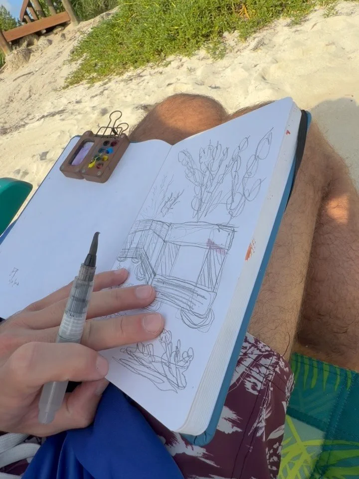 Caminito pa la playa #pintura #playa