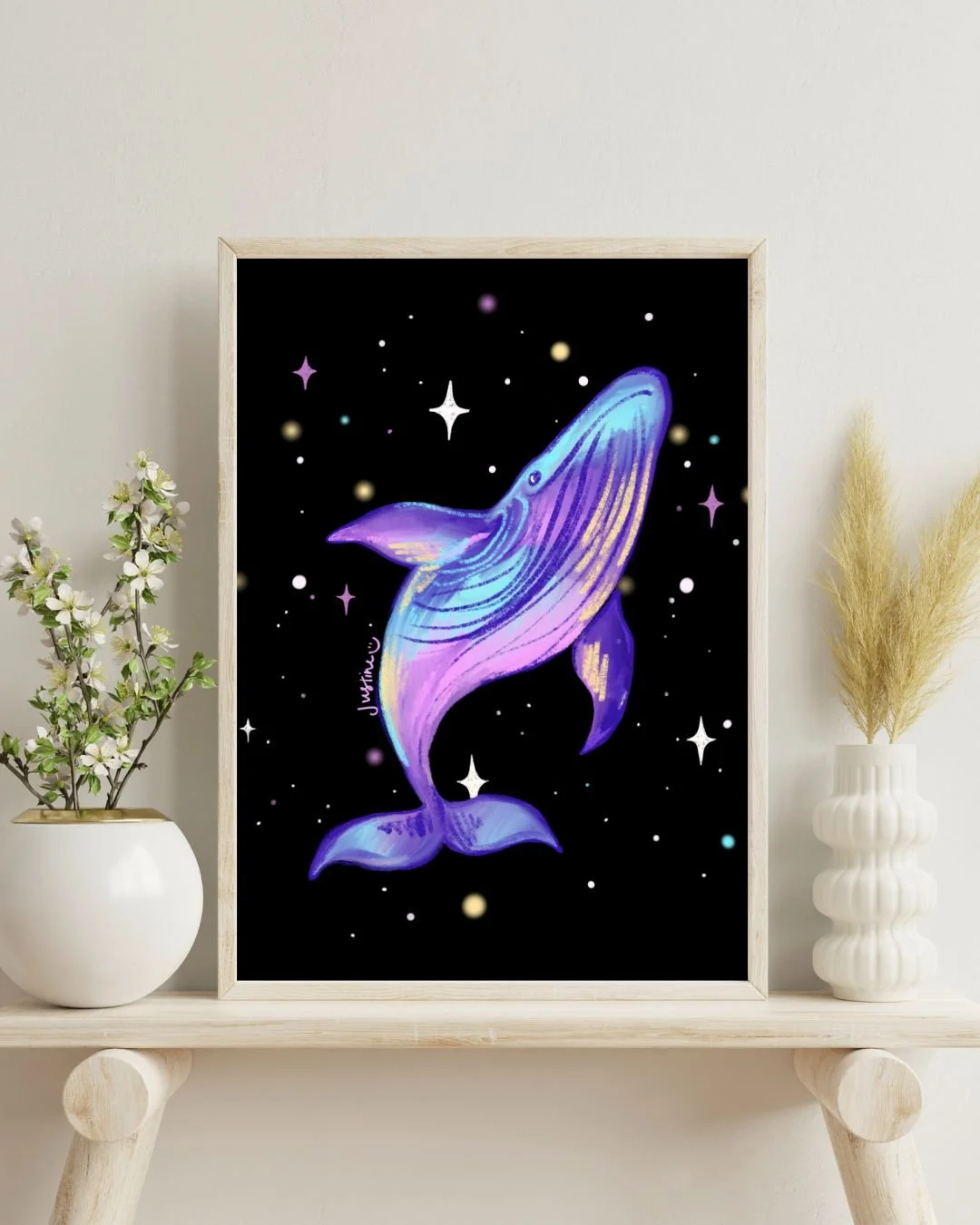 Cosmic Whale - Art Print